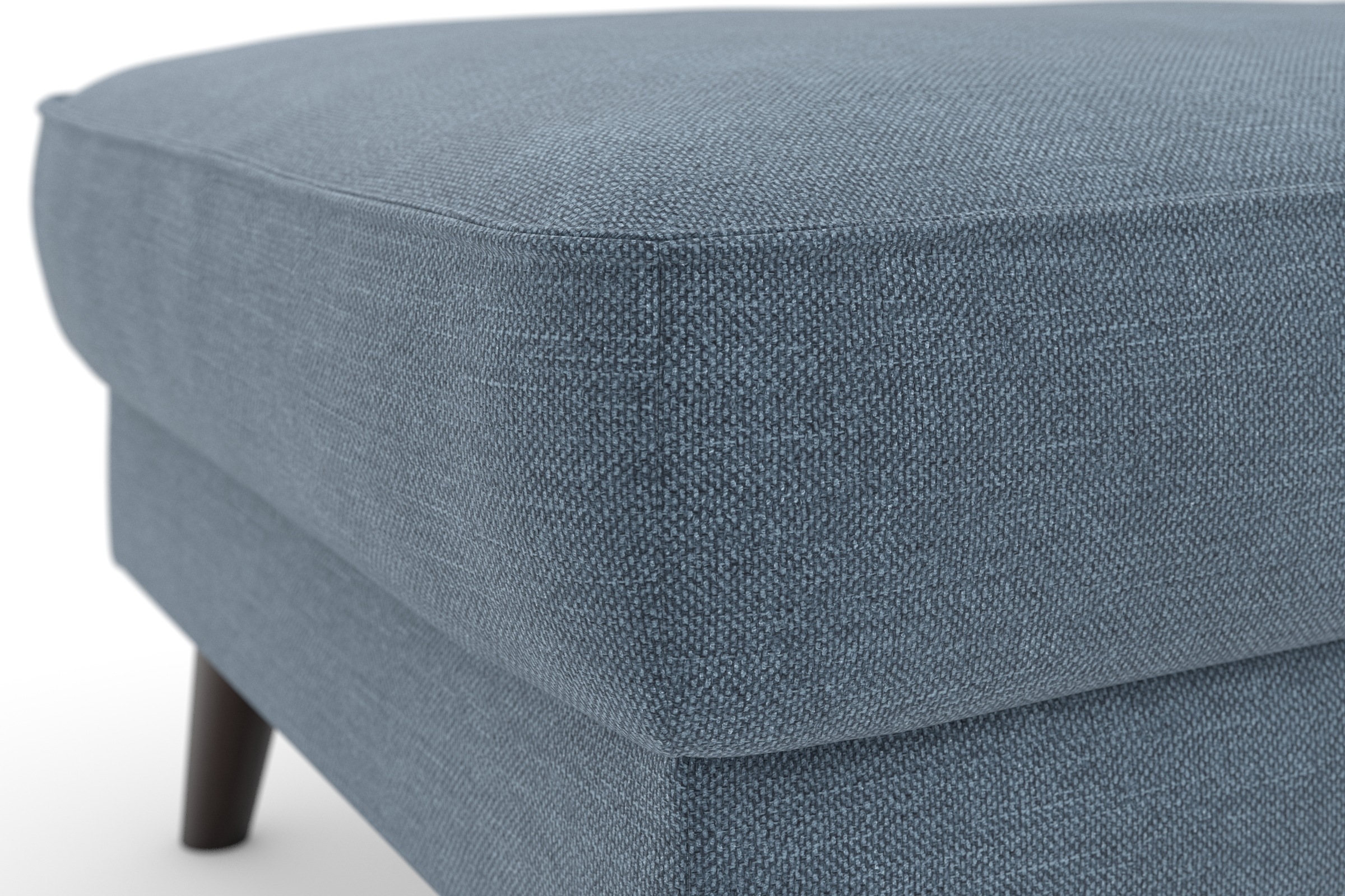 TRENDMANUFAKTUR Polsterhocker »Lumber Jack«, (1 St.), in moderner Optik, mit extra hohen Füßen