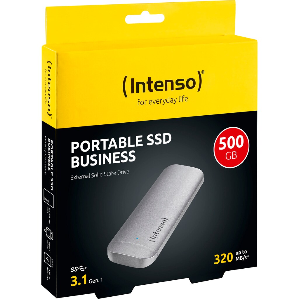 Intenso externe SSD »Business«, 1,8 Zoll, Anschluss USB 3.1