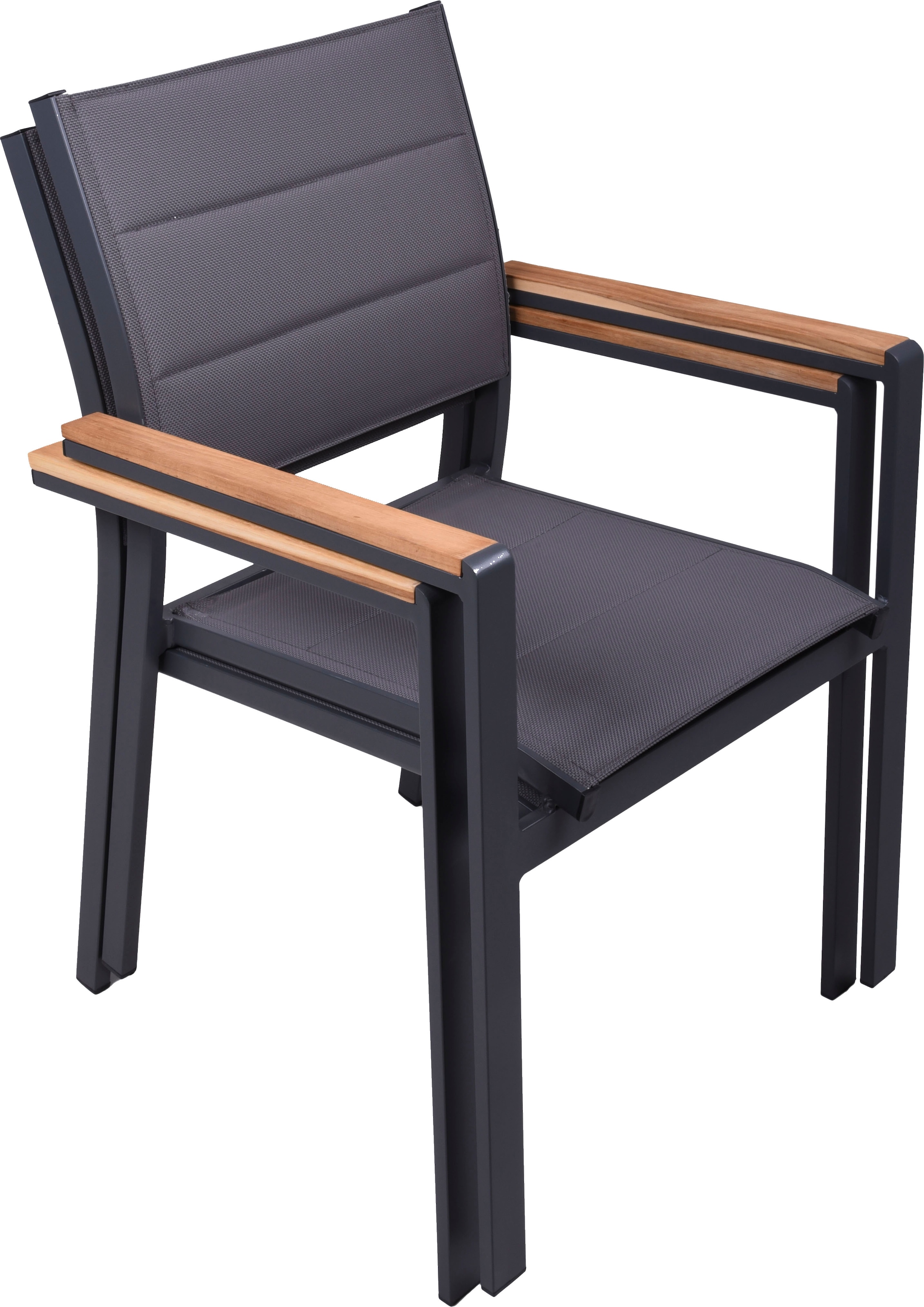 Garden Pleasure Garten-Essgruppe », Tischgruppe »RANA/DAVINA Set 03«« Set, 7 Stk. tlg. 6 Stühle (stapelbar), 1x Ausziehtisch LxB: 200-260 x100 cm