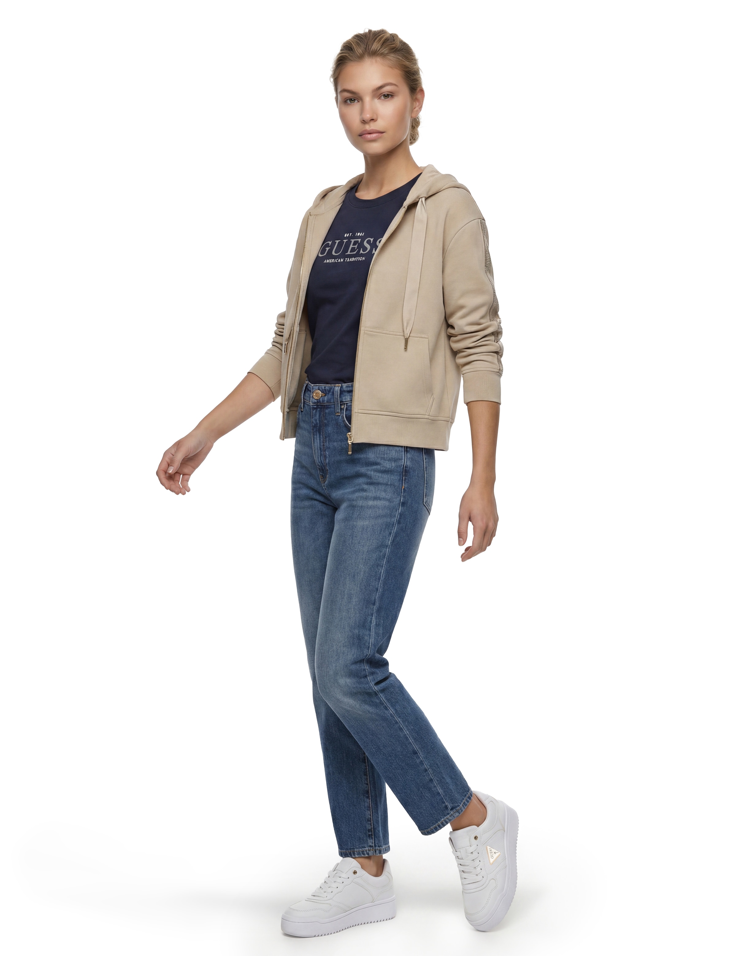 Guess Mom-Jeans »NEW MOM« aus Baumwollmix mit Stretch