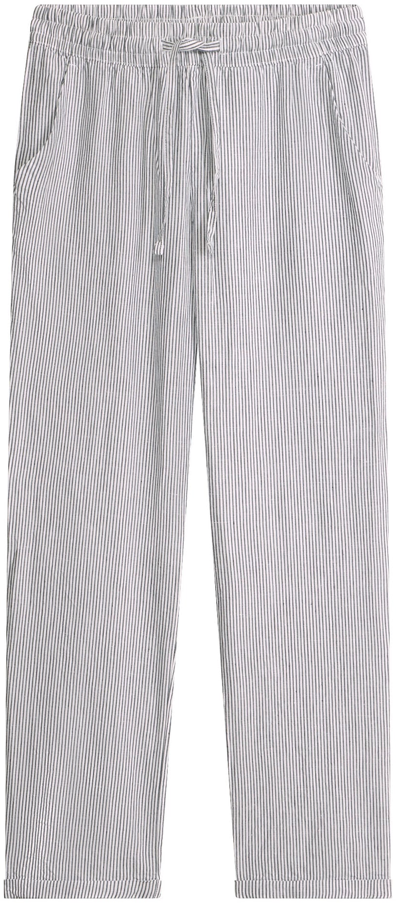 bonprix Leinenhose  aus Leinen und Lyocell, mit Elastik-Bündchen, Regular Fit
