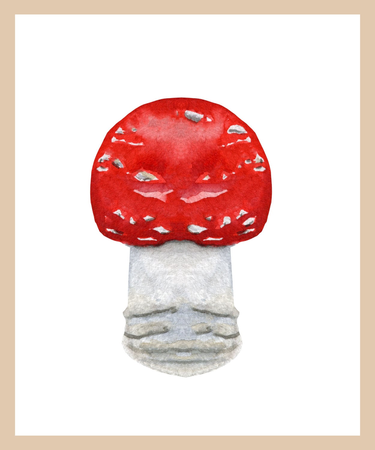 queence Bild mit Rahmen »Fliegenpilz«, Jahreszeiten-Weihnachten, (1 St.), Premium Rahmenbild, liebevolle Handarbeit