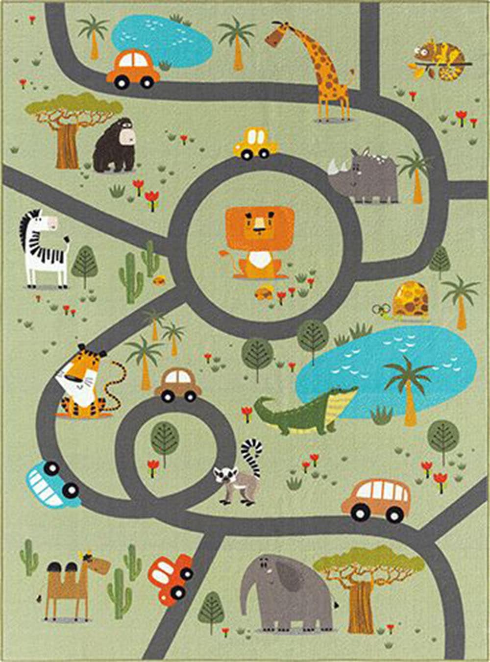 the carpet Teppich »Happy Life«, rund, 4 mm Höhe, Life Kinderzimmer Teppich Spielteppich pflegeleicht