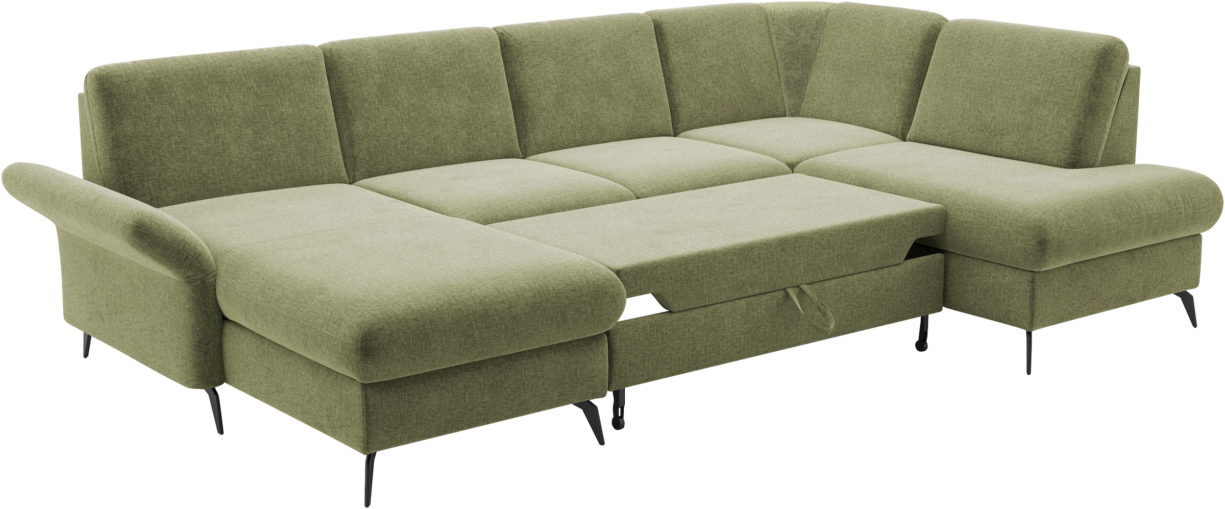 Home affaire Wohnlandschaft »Rochelle«, optional: Armteilverstellung, klappbar, Bettkasen