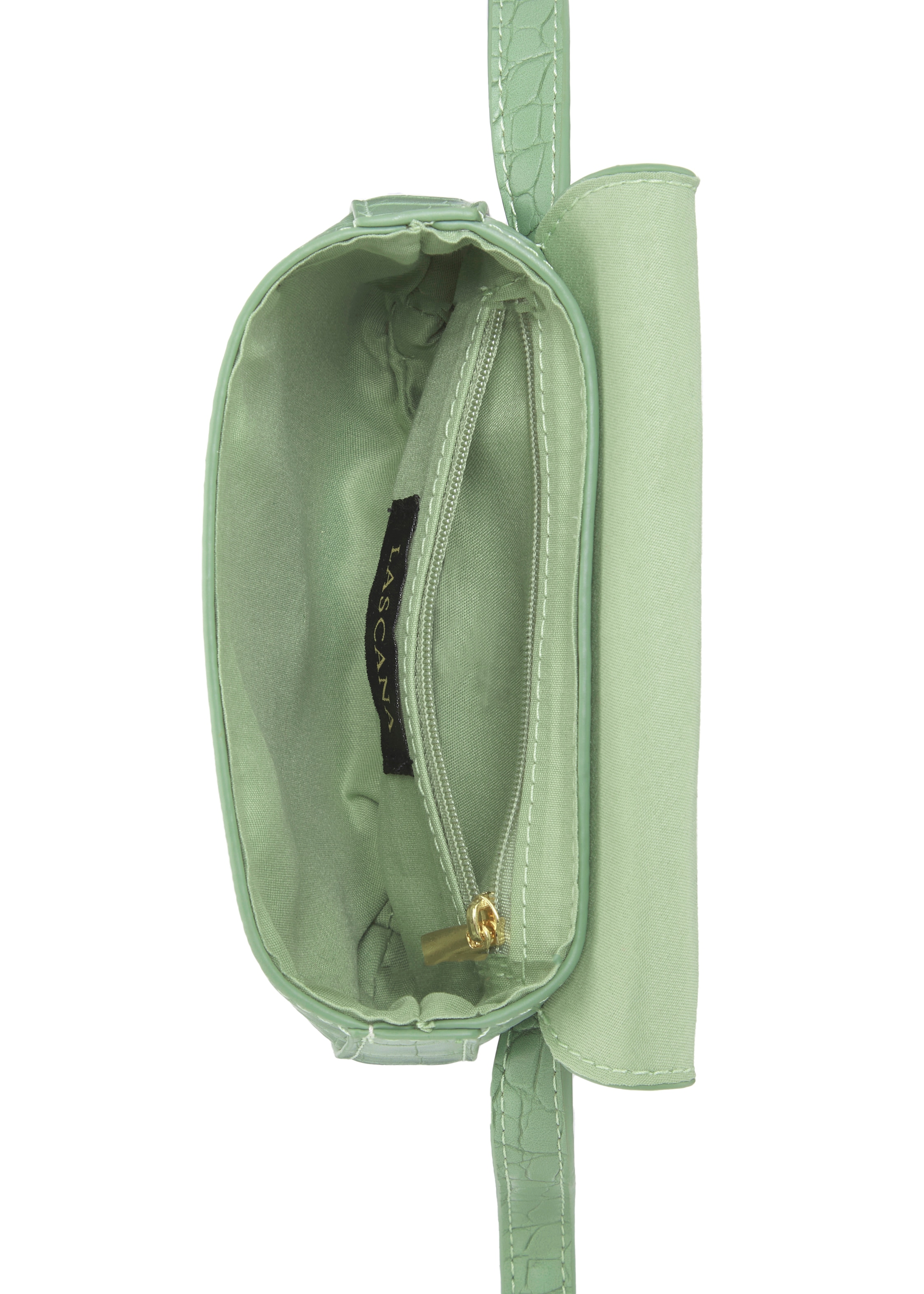 LASCANA Bauchtasche »Gürteltasche«, in Kroko-Optik, CrossBody,Brusttasche, Hüfttasche VEGAN