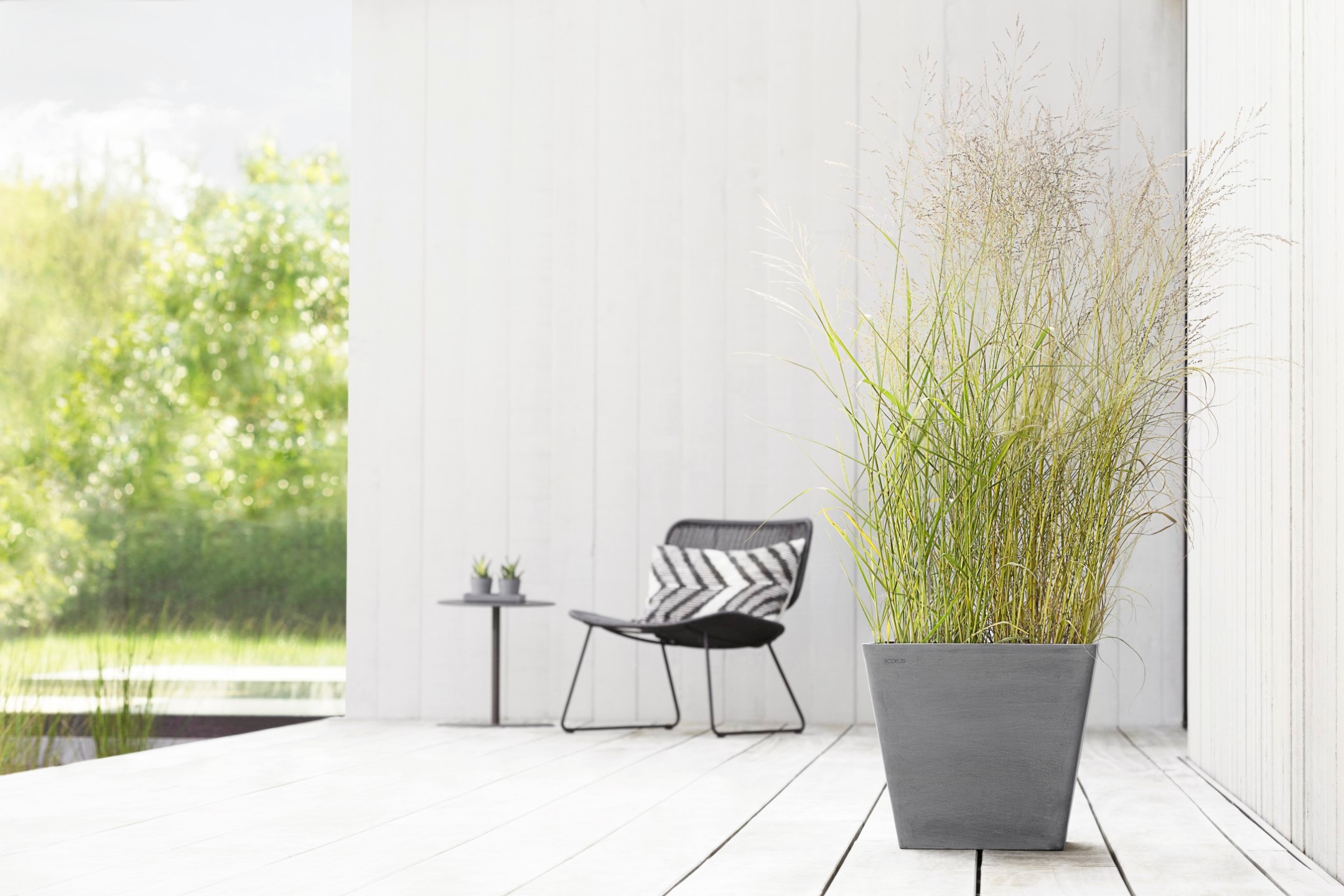 ECOPOTS Blumentopf »ROTTERDAM Grey«, BxTxH: 40x40x35 cm