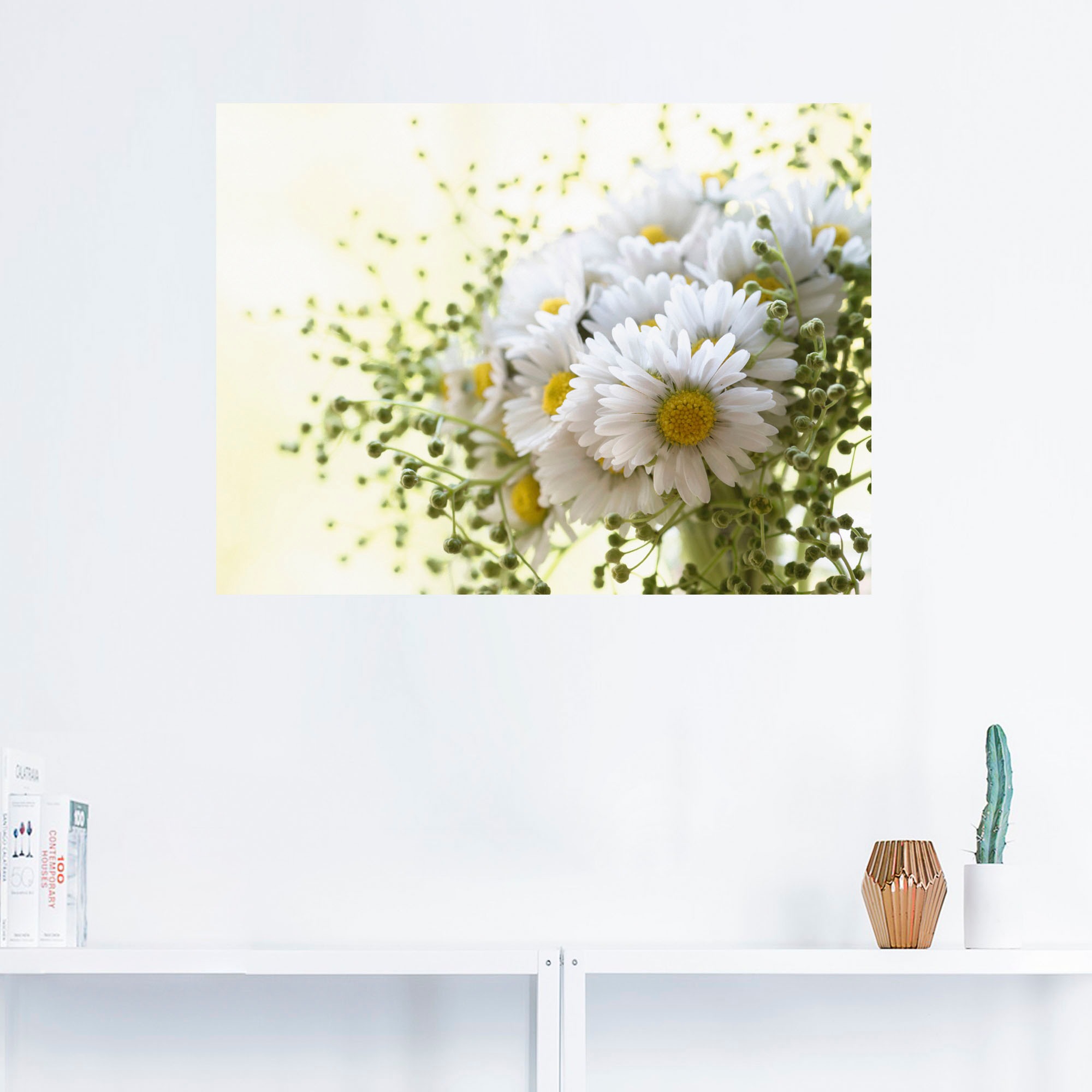 Artland Wandbild »Gänseblümchen und Hofstaat«, Blumen, (1 St.), als Leinwandbild, Poster, Wandaufkleber in verschied. Größen