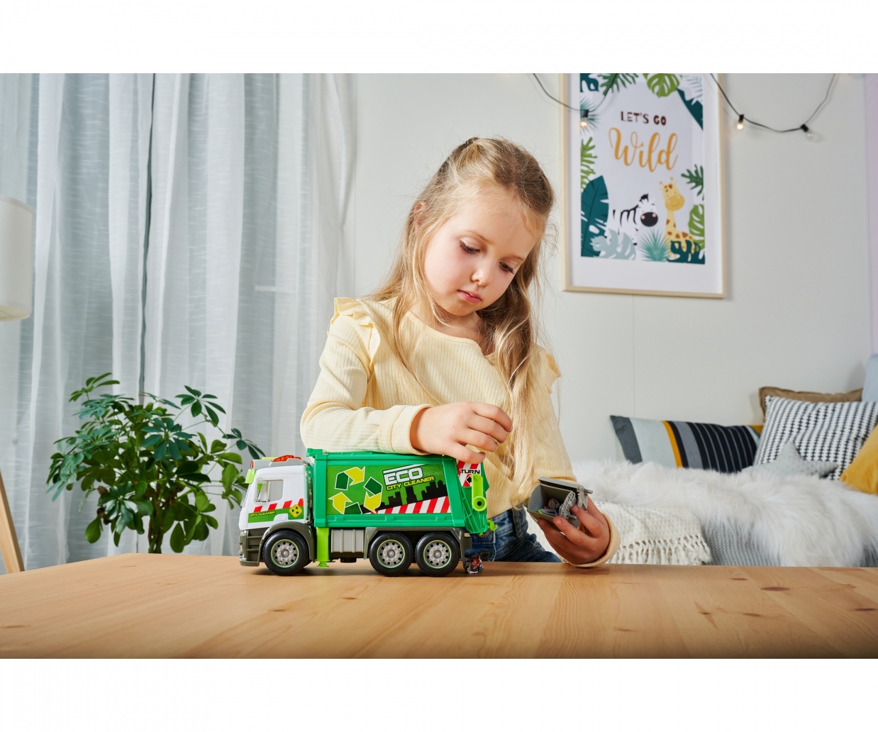 Dickie Toys Spielzeug-Müllwagen »Action Truck Müllauto« mit Licht und Sound
