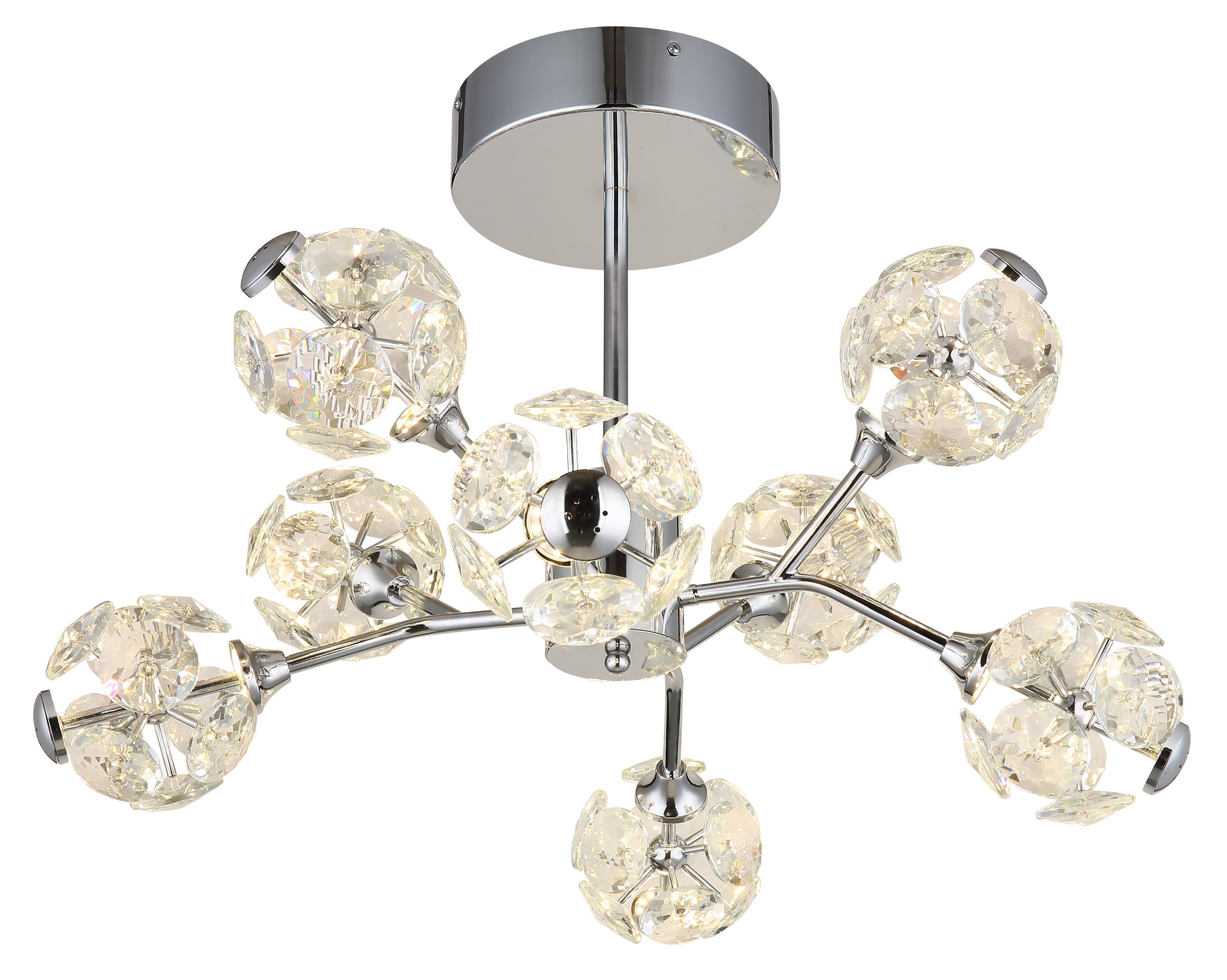 GLOBO LIGHTING Deckenleuchte »VIRINA« LED-Modul 1 Stk. Warmweiß Deckenlampe günstig online kaufen