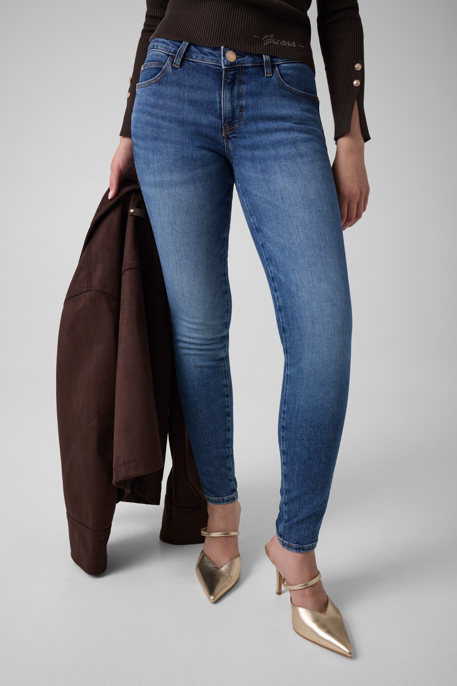 Guess Skinny-fit-Jeans »CURVE X« aus Stretch-Denim, mittlere Taille