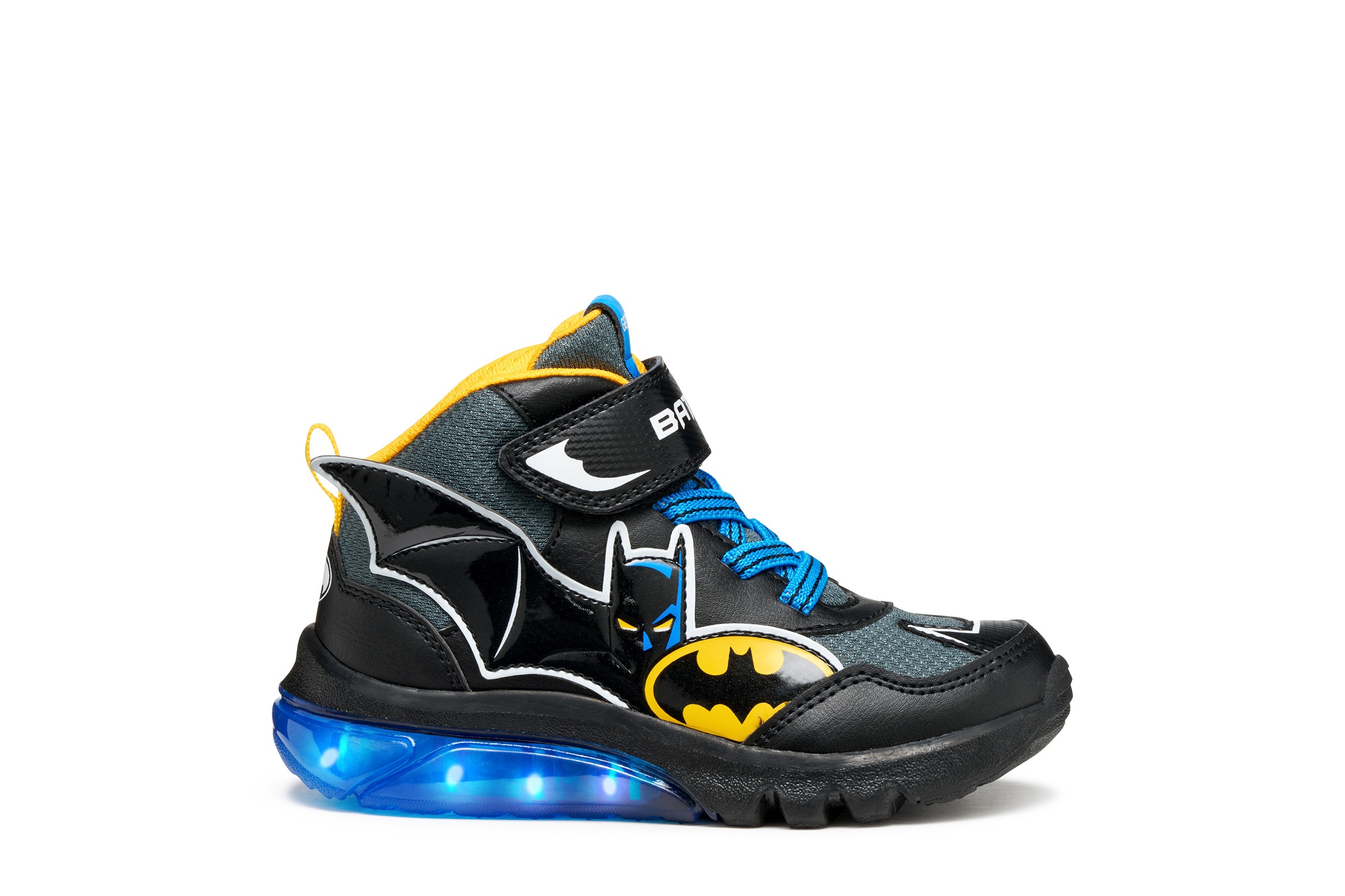 Geox Sneaker »J CIBERDRON BOY Blinkschuh«, Schnürboots, Blinkschuh mit cooler Blinkfunktion