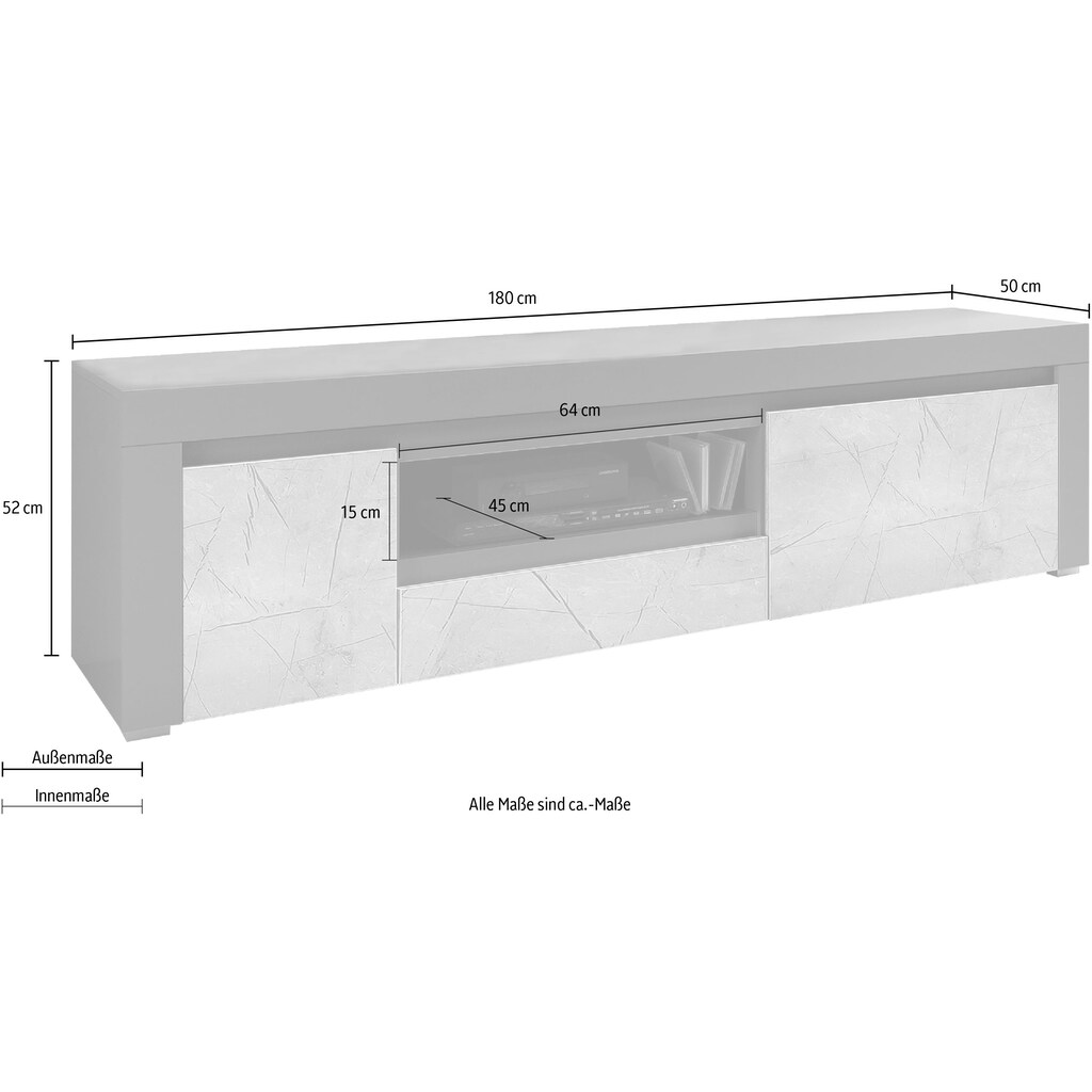 Home affaire Lowboard »Stone Marble«