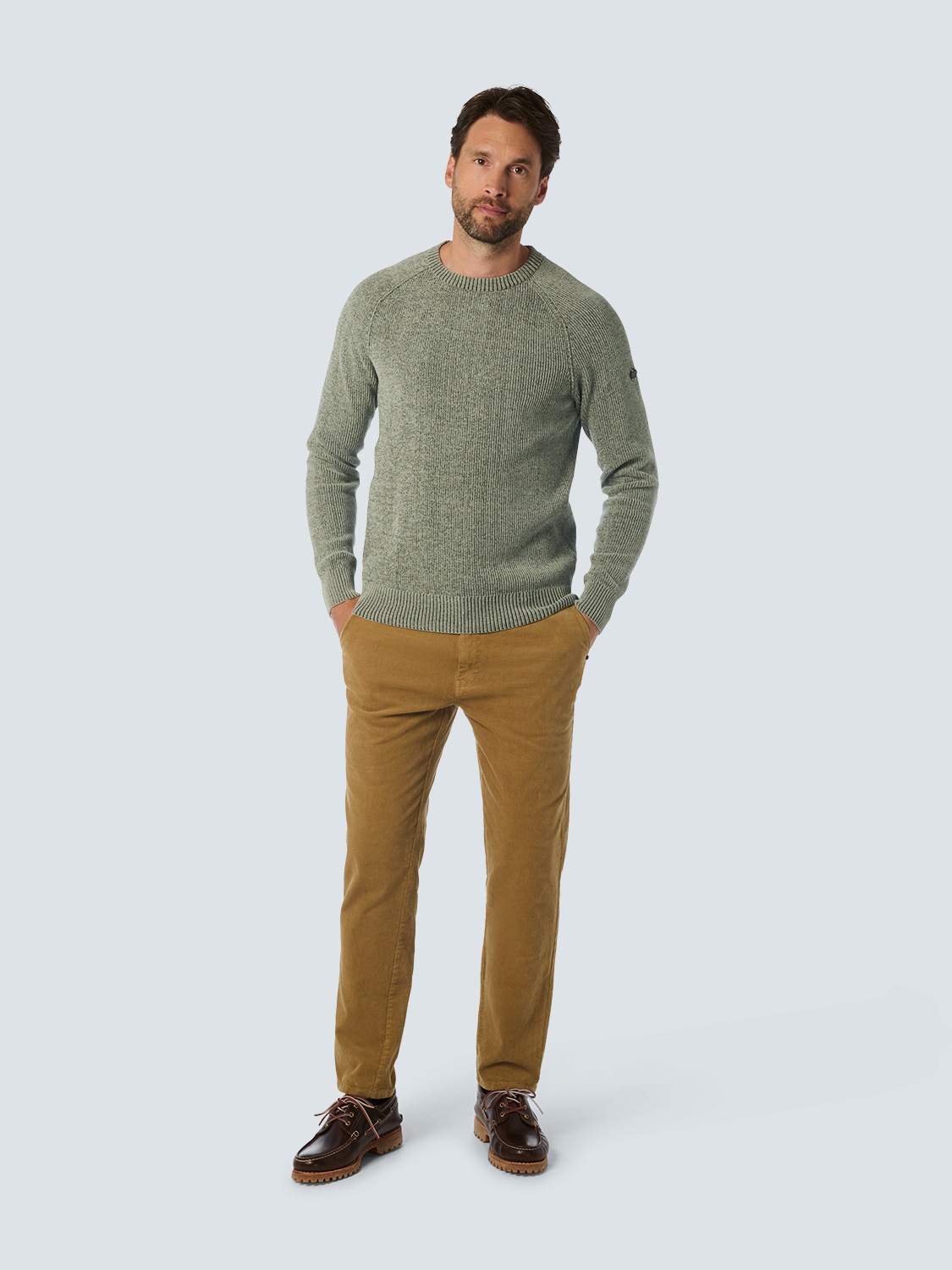 NO EXCESS Rundhalspullover »No Excess Chenillo-Crewneck-Pullover«