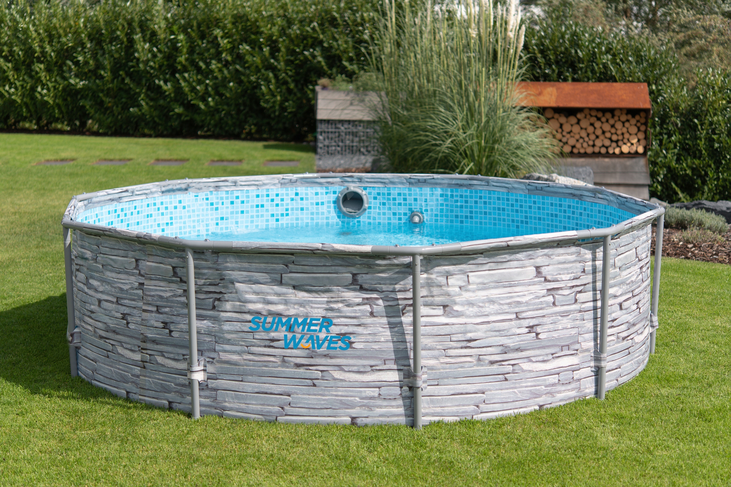 SummerWaves Framepool »Active Frame«, (Set, 3 tlg.), ØxH: 305x76 cm