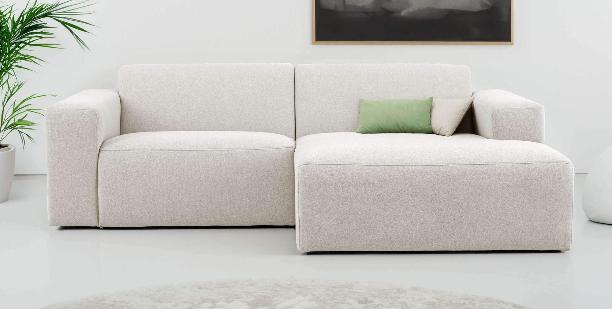 OTTO home Ecksofa »Koa, 228 cm, L-Form, Modulsofa in Cord, Chenille, Strukt günstig online kaufen