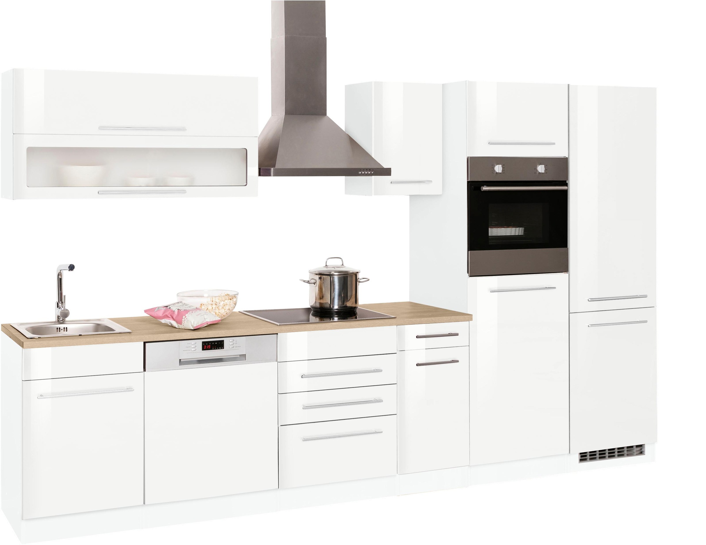 KOCHSTATION Küchenzeile »KS-Eton«, ohne E-Geräte, Breite 330 cm