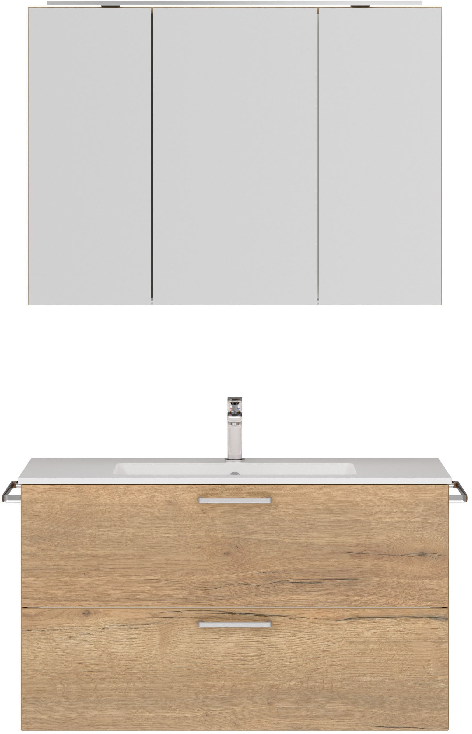 nobilia® Badmöbel-Set »Tolvina« vormontiert, mit Soft-Close, 2 Stk. tlg. günstig online kaufen