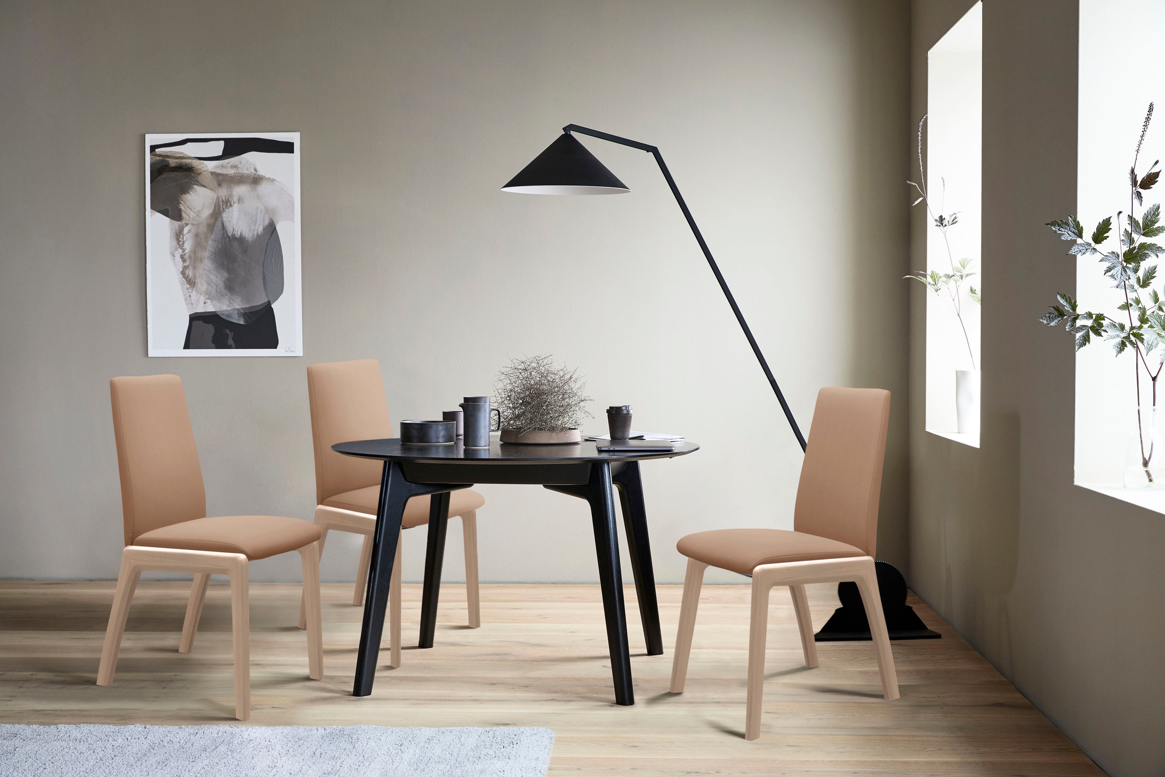 Stressless Polsterstuhl "Laurel" () Low Back, Größe M, mit abgerundeten Bei günstig online kaufen