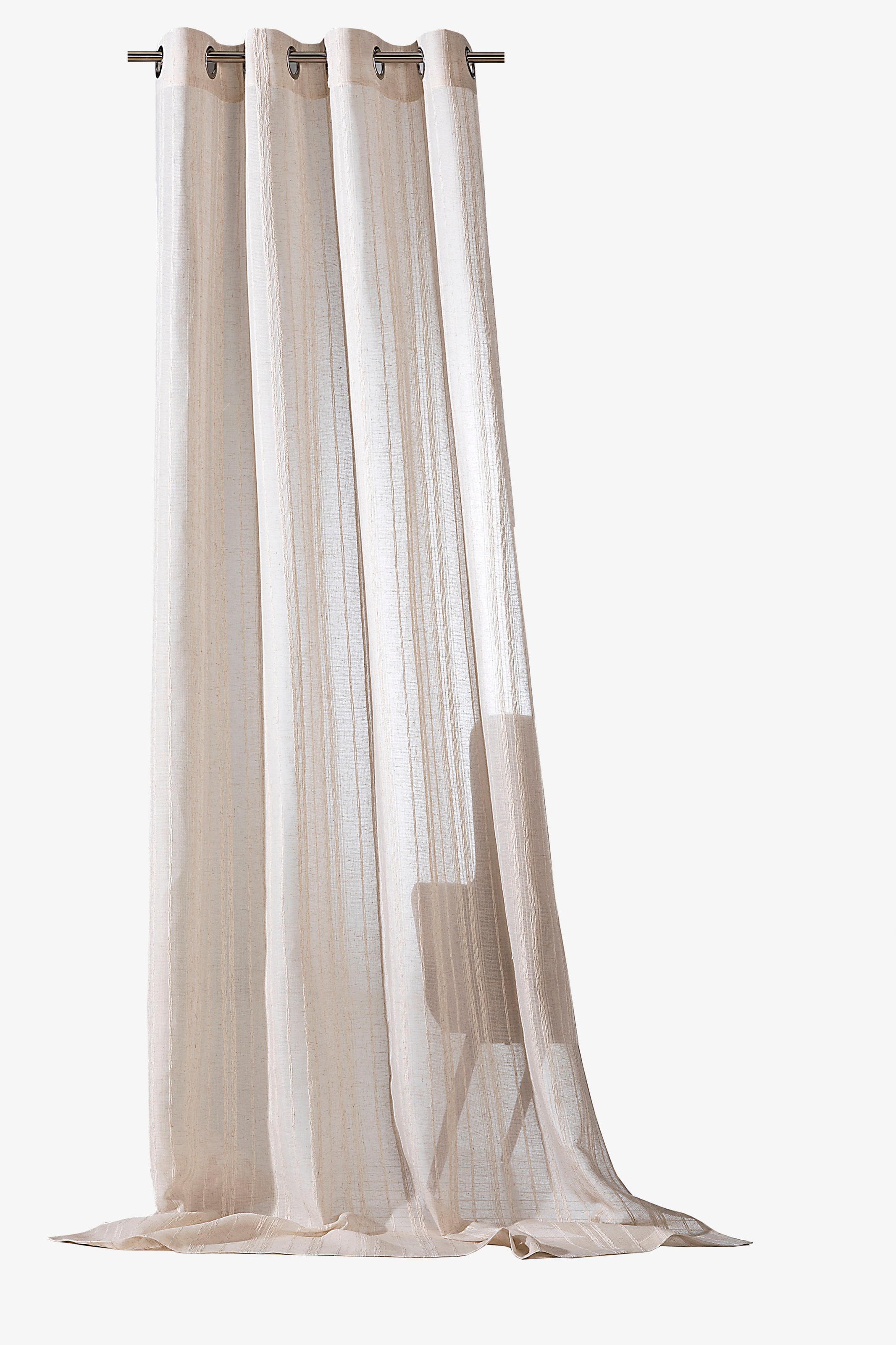 Weckbrodt Vorhang »Natural Linen«, (1 St.), Leinen-Optik, Längsstreifen, ha günstig online kaufen