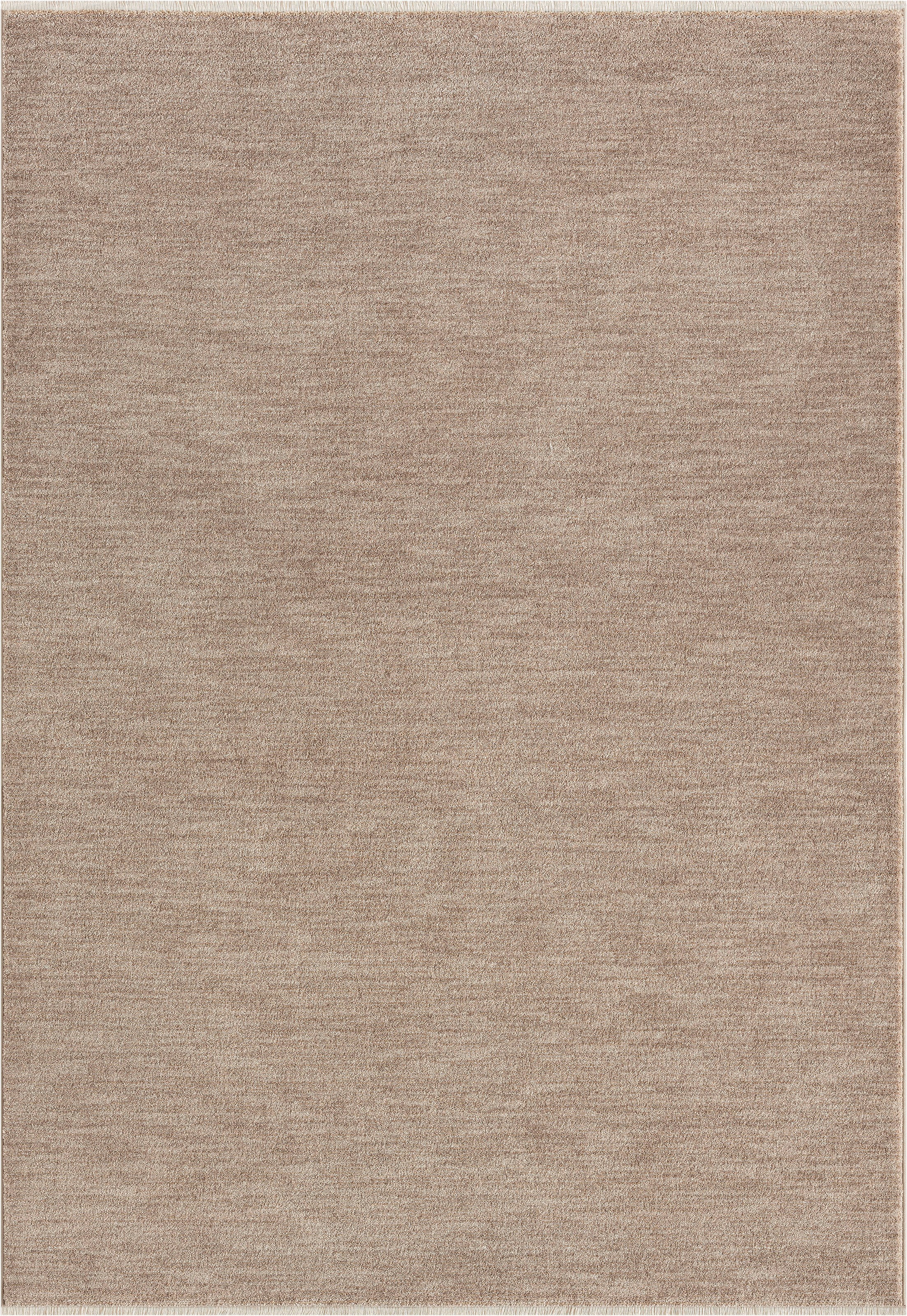 merinos Teppich »Impulse 52031«, rechteckig, dichter farblich moderner  Kurzflorteppich mit Fransen, Wohnzimmer bequem und schnell bestellen
