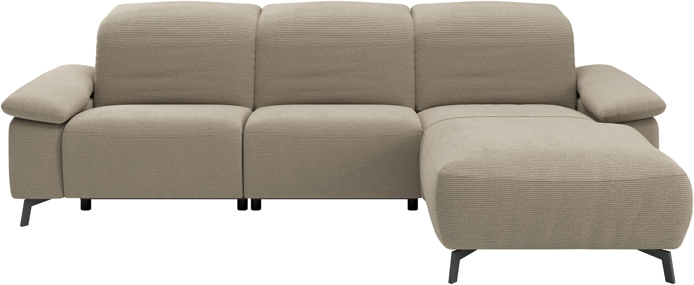 Musterring Ecksofa »MR 370, intelligenter Komfort im modernen Design« Optionale Relaxfunktion, flexible Kopfteile & klappbare Armlehnen