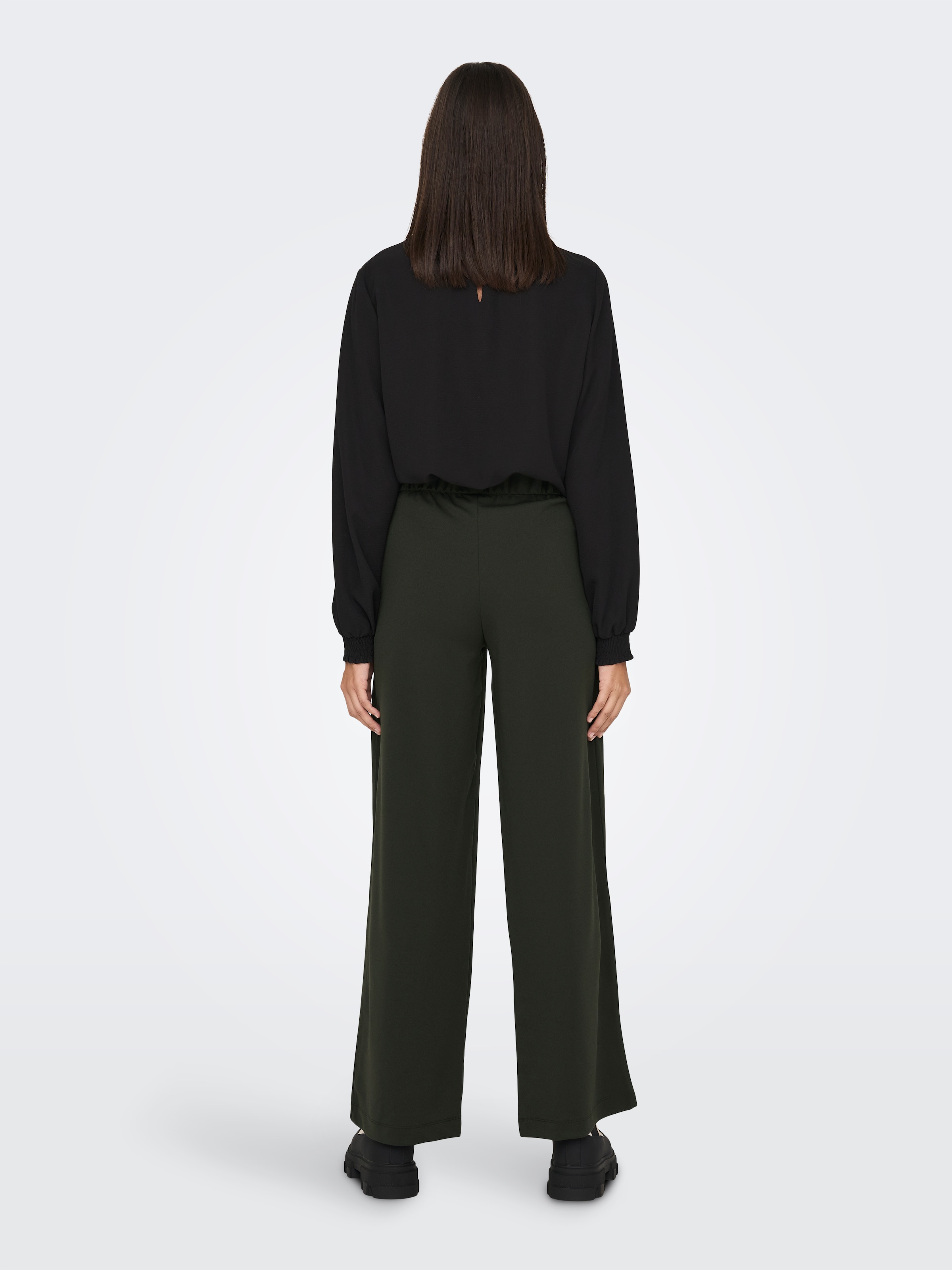 JDY Jerseyhose »JDYGEGGO NEW LONG PANT JRS NOOS«, mit dekorativem Riegel vorne am Bund