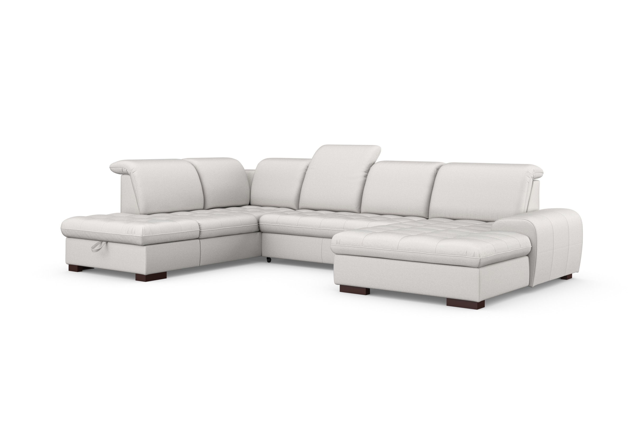 sit&more Wohnlandschaft »Luxor U-Form«, wahlweise mit Bettfunktion, Bettkasten und Kopfteilverstellung