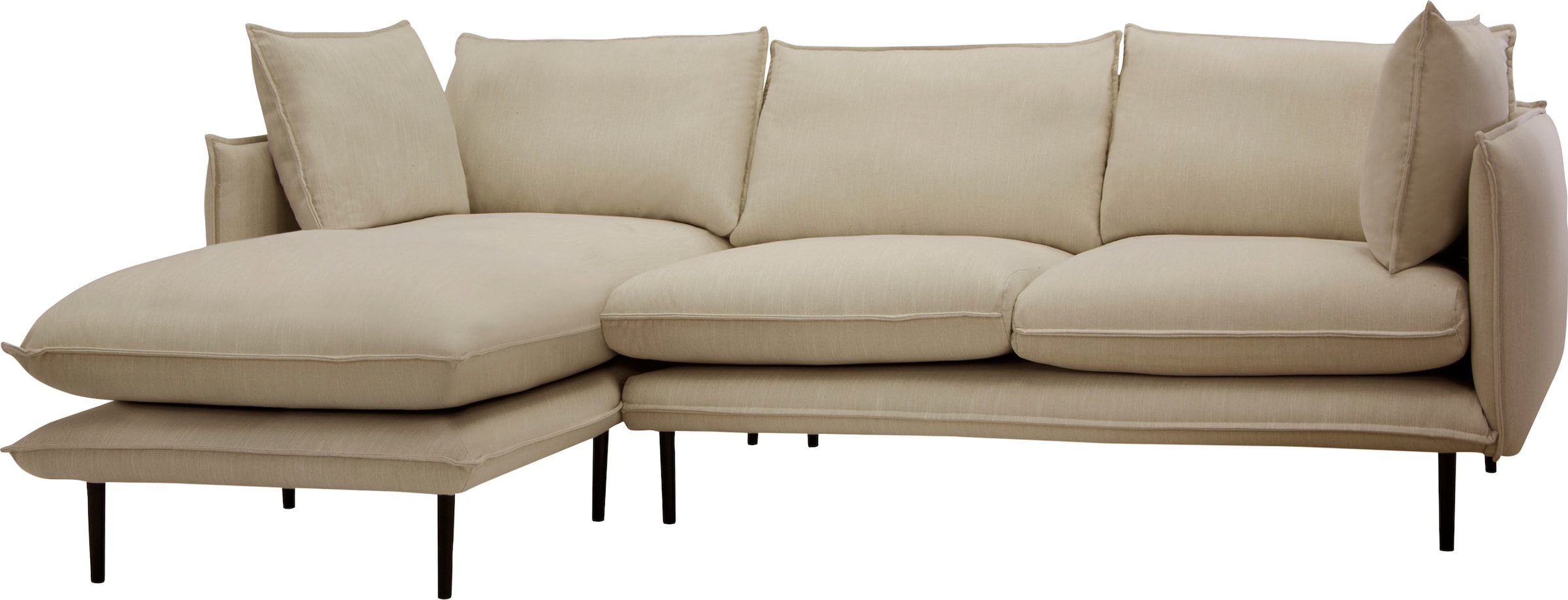 Home affaire Ecksofa »Somba L-Form« mit dickem Keder, Ottomane wahlweise li günstig online kaufen