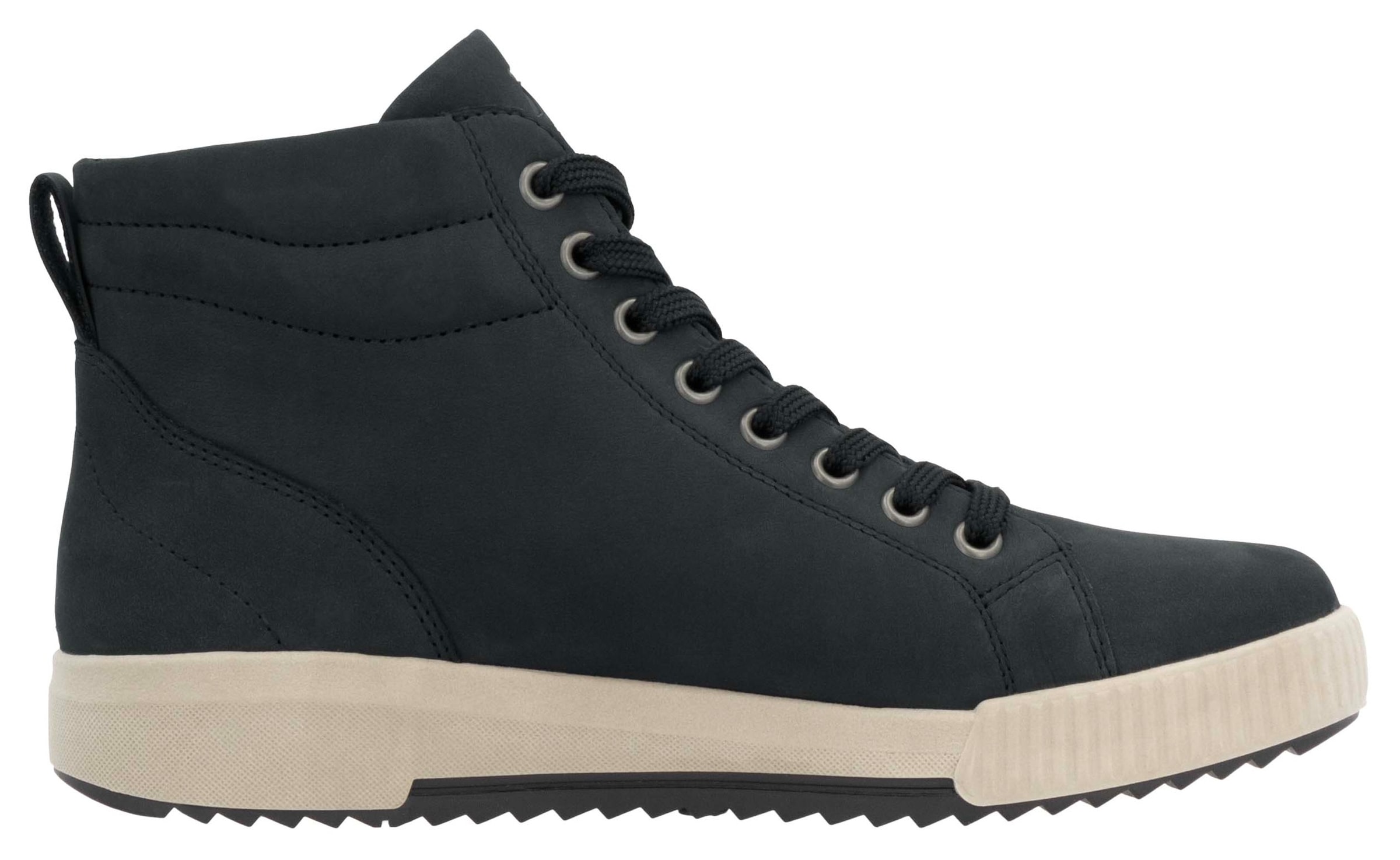 RIEKER Sport Schnürboots, Stiefelette, High Top Sneaker, Freizeitboots mit Reißverschluss