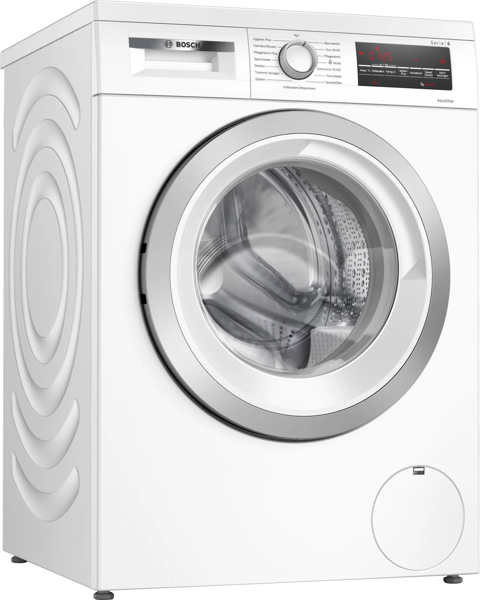 BOSCH Waschmaschine »WUU28T70« 8 kg 1400 U/min unterbaufähig, Speed Perfect, Hygiene Plus, großes LED-Display weiß Active Water Plus: automatische 