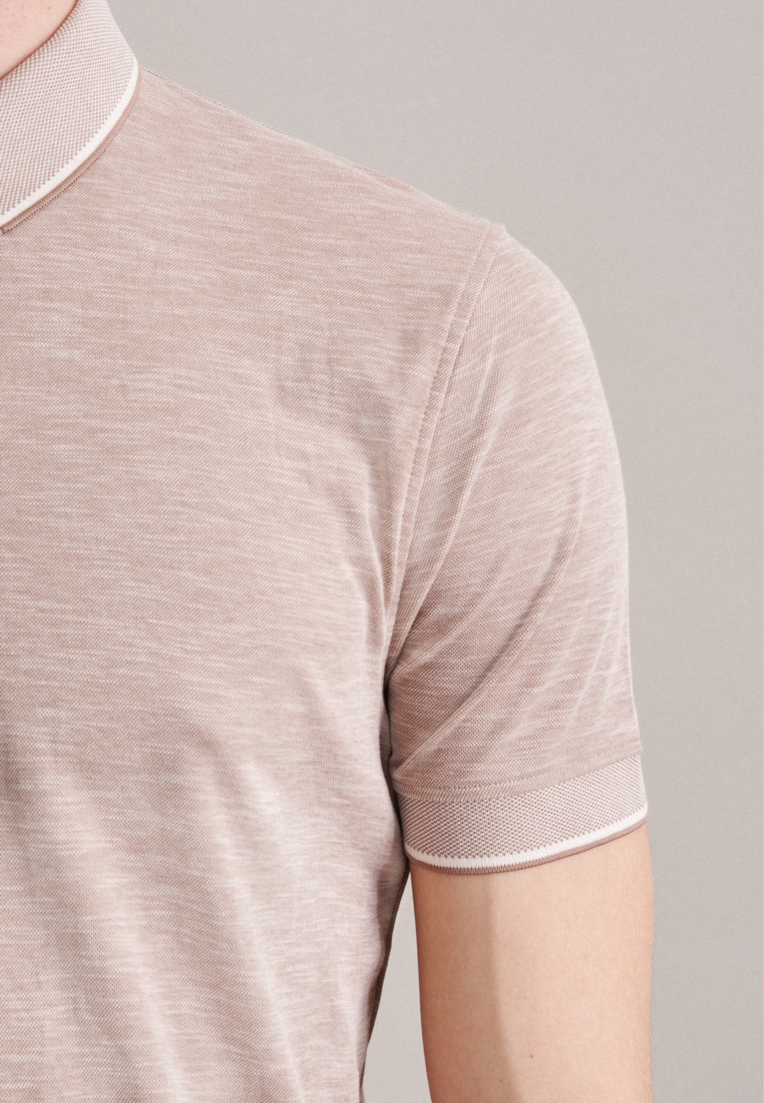 seidensticker Poloshirt »Shaped«, Kurzarm Kragen Druck