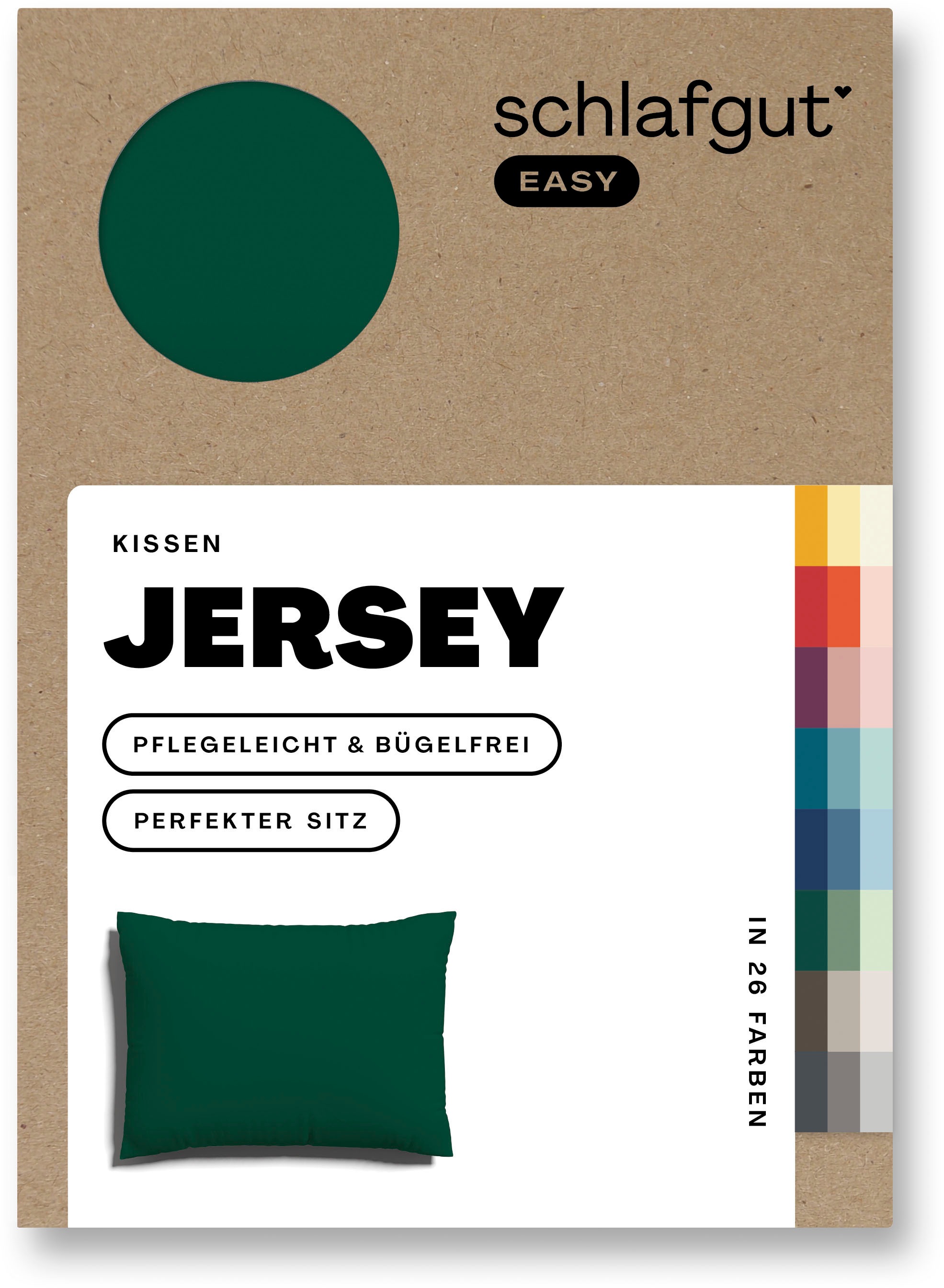 Schlafgut Kissenbezug »EASY Jersey« Kissenhülle mit Reißverschluss, weich u günstig online kaufen