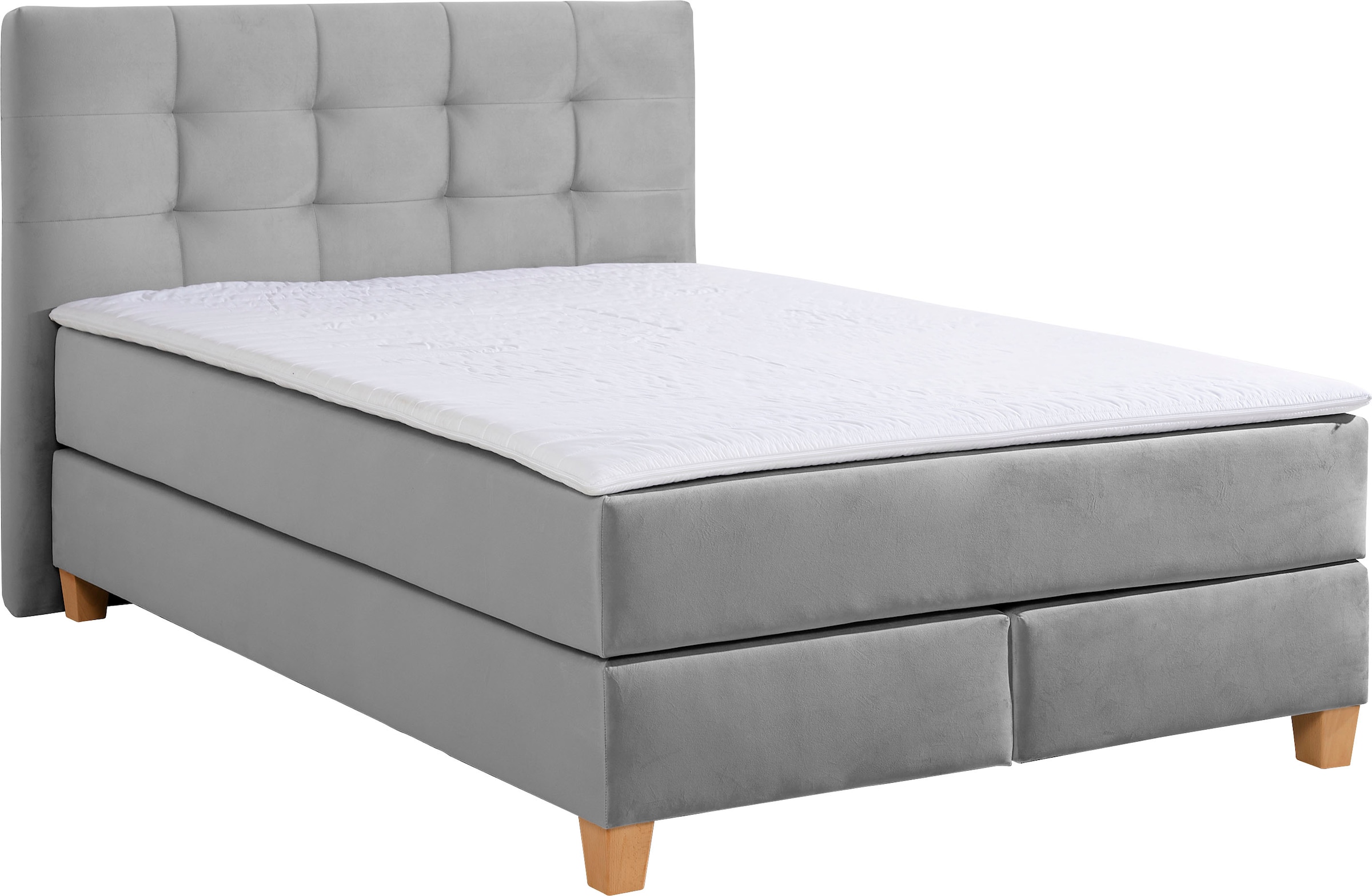 Home affaire Boxspringbett »Moulay«, inkl. Topper, in Überlänge 220 cm, 3 H günstig online kaufen
