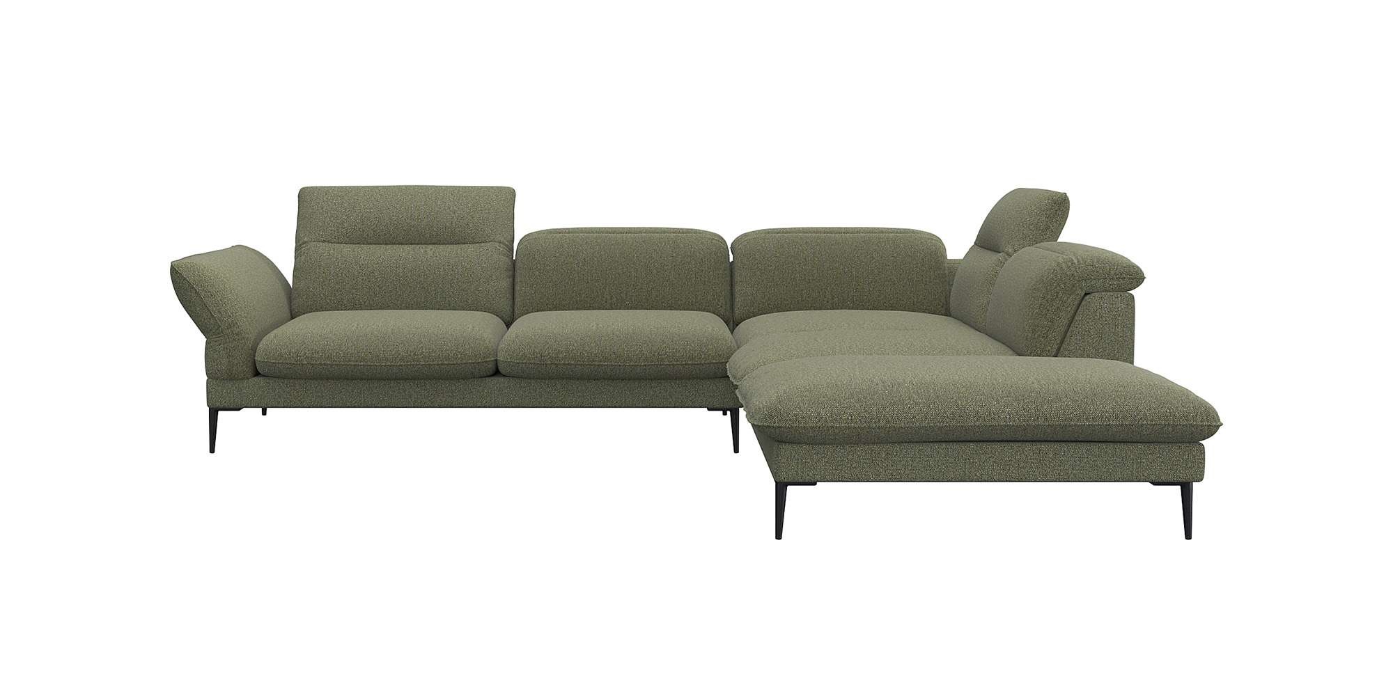 FLEXLUX Ecksofa »Salino, Funktionssofa mit Ottomane, Relaxsofa, Ecksofa«, S günstig online kaufen