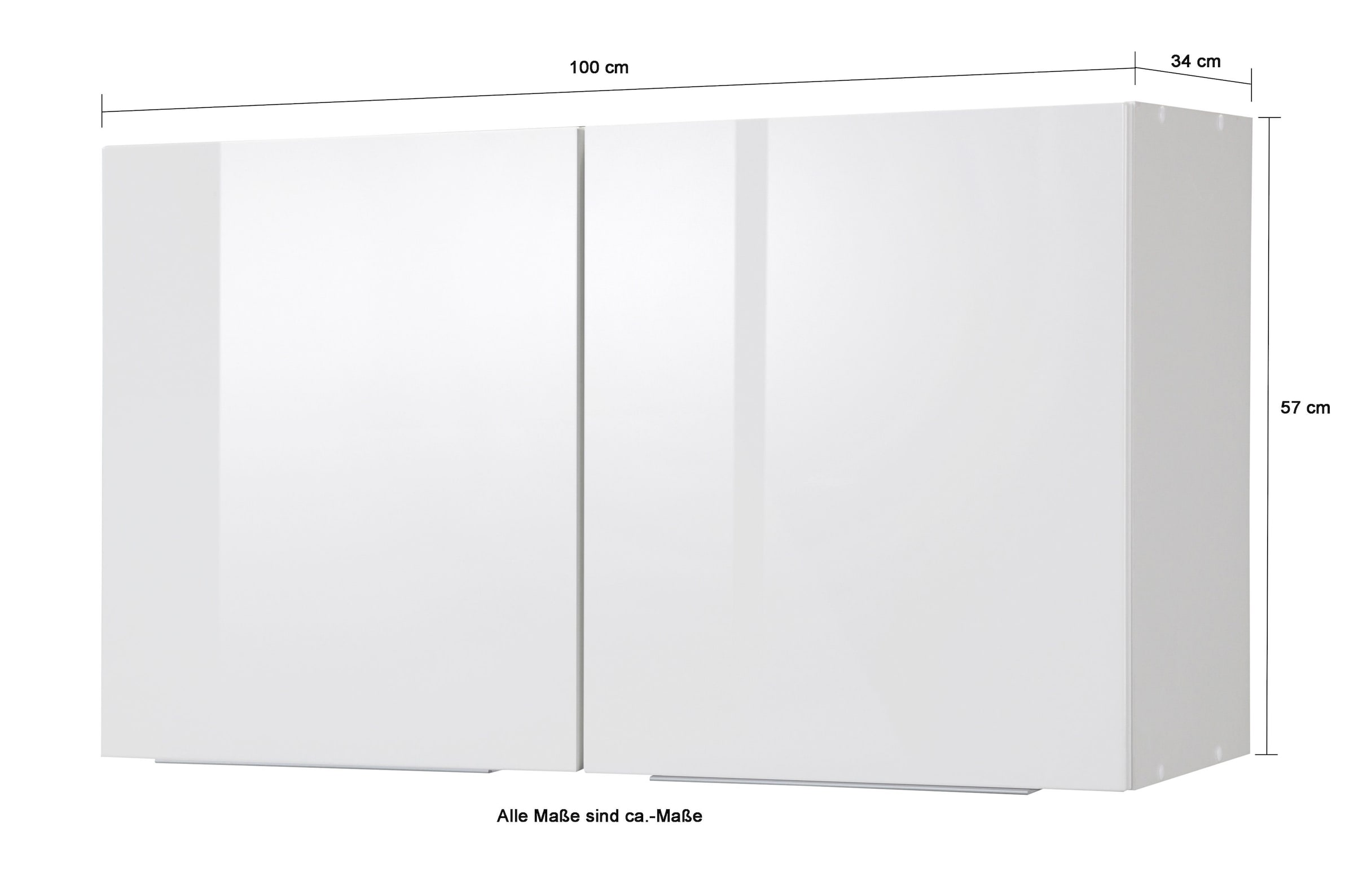 KOCHSTATION Hängeschrank »KS-Brindisi«, 100 cm breit, 2 Türen