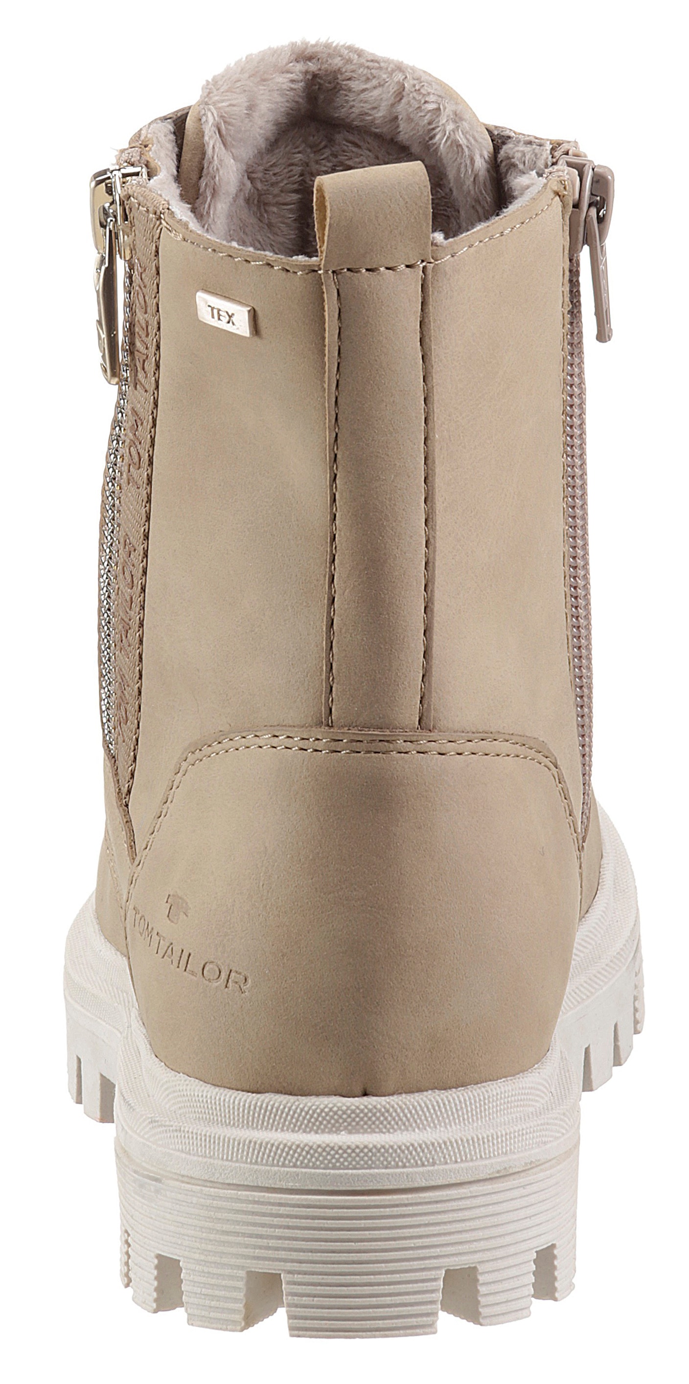TOM TAILOR Schnürboots, mit Zierreißverschluss außen