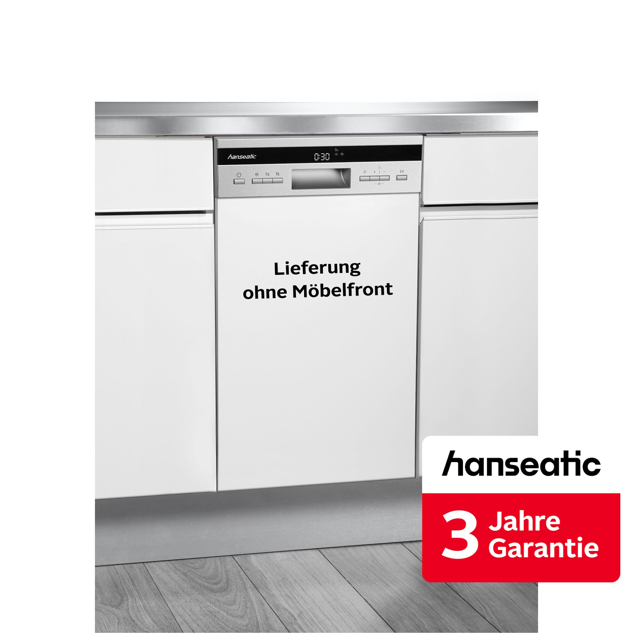 Hanseatic teilintegrierbarer Geschirrspüler »HGTI4582D10J7736ES« 10 Maßgedecke inkl. 3 Jahre Herstellergarantie