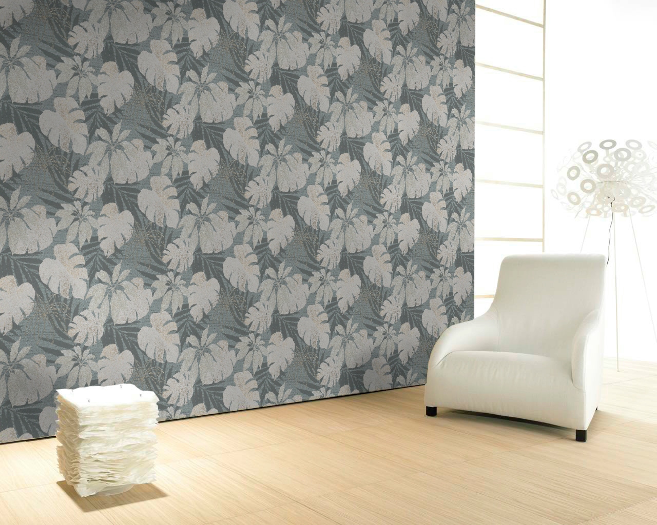 Marburg Vliestapete »Grau, Beige«, floral, moderne Tapete für Wohnzimmer Schlafzimmer Küche