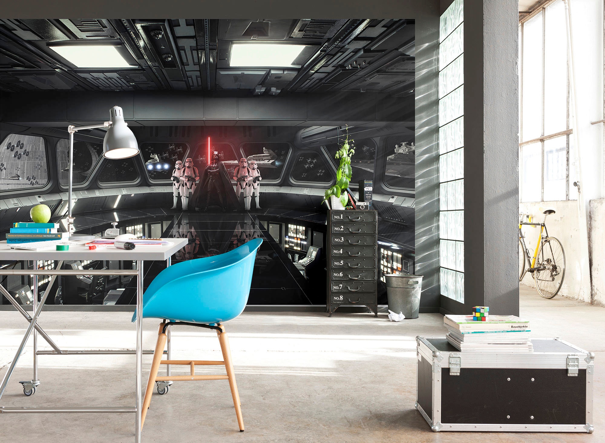 Komar Vliestapete »Digitaldruck Vlies - STAR WARS Destroyer Deck - Größe 400 x 260 cm«, bedruckt, Wohnzimmer, Schlafzimmer