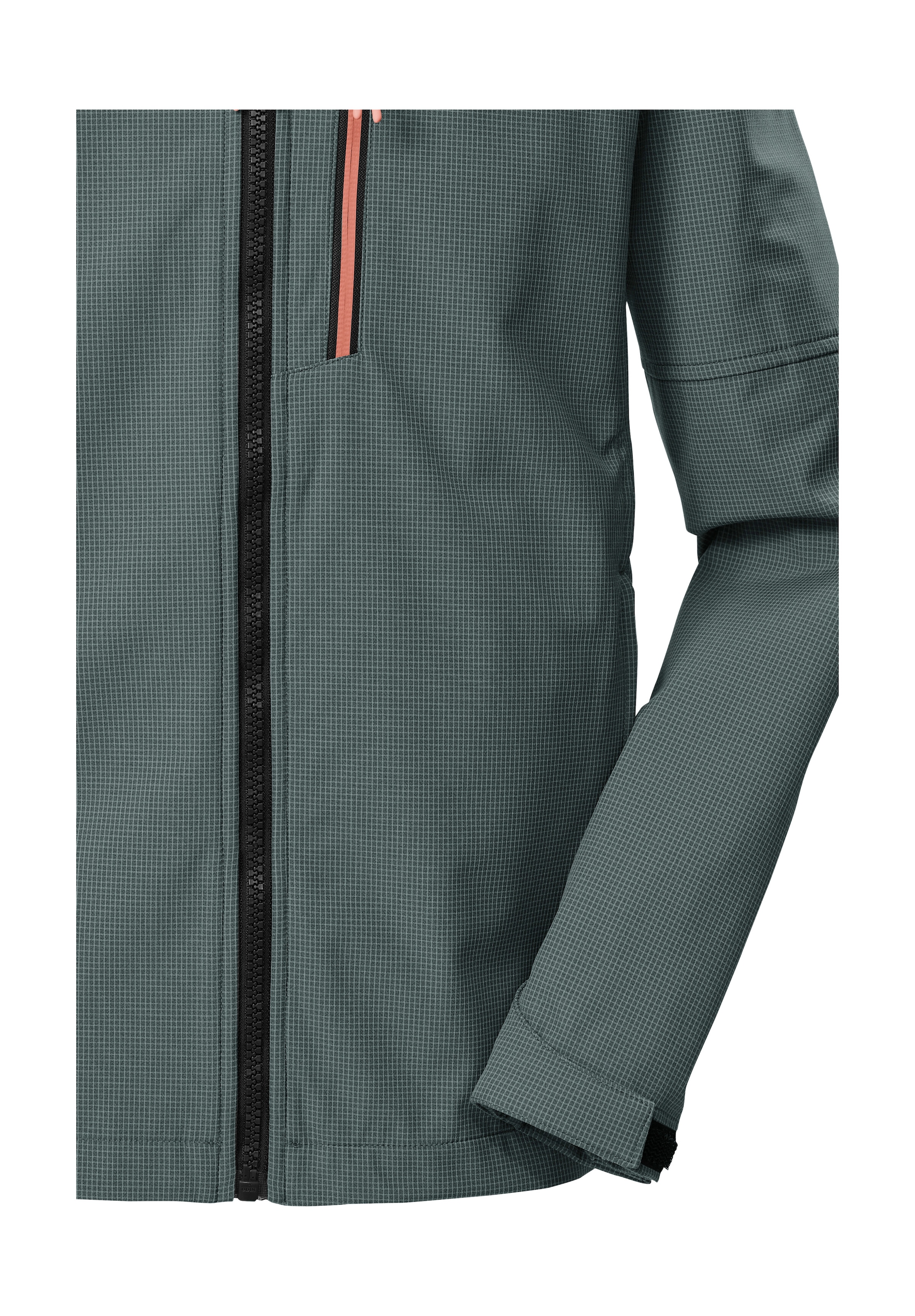 Killtec Softshelljacke »KOS 143 BYS SFTSHLL JCKT« Winddichte, wasserabweisende Softshelljacke mit Karomuster