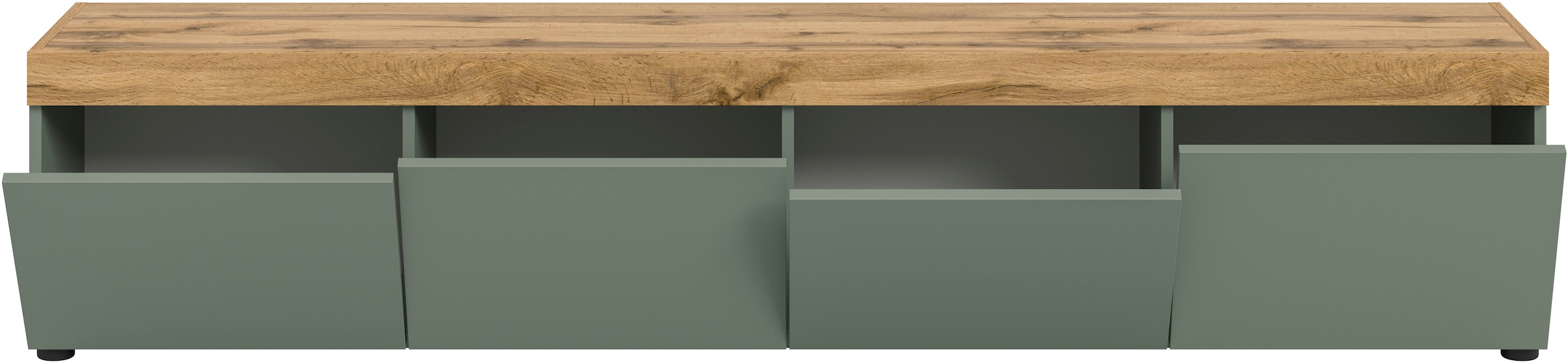 OTTO home Lowboard »MAMBO, Breite 200 cm, Höhe 41 cm« 1 Stk. tlg. Lowboard, TV Unterschrank, Tv-Schrank, Wohnzimmer