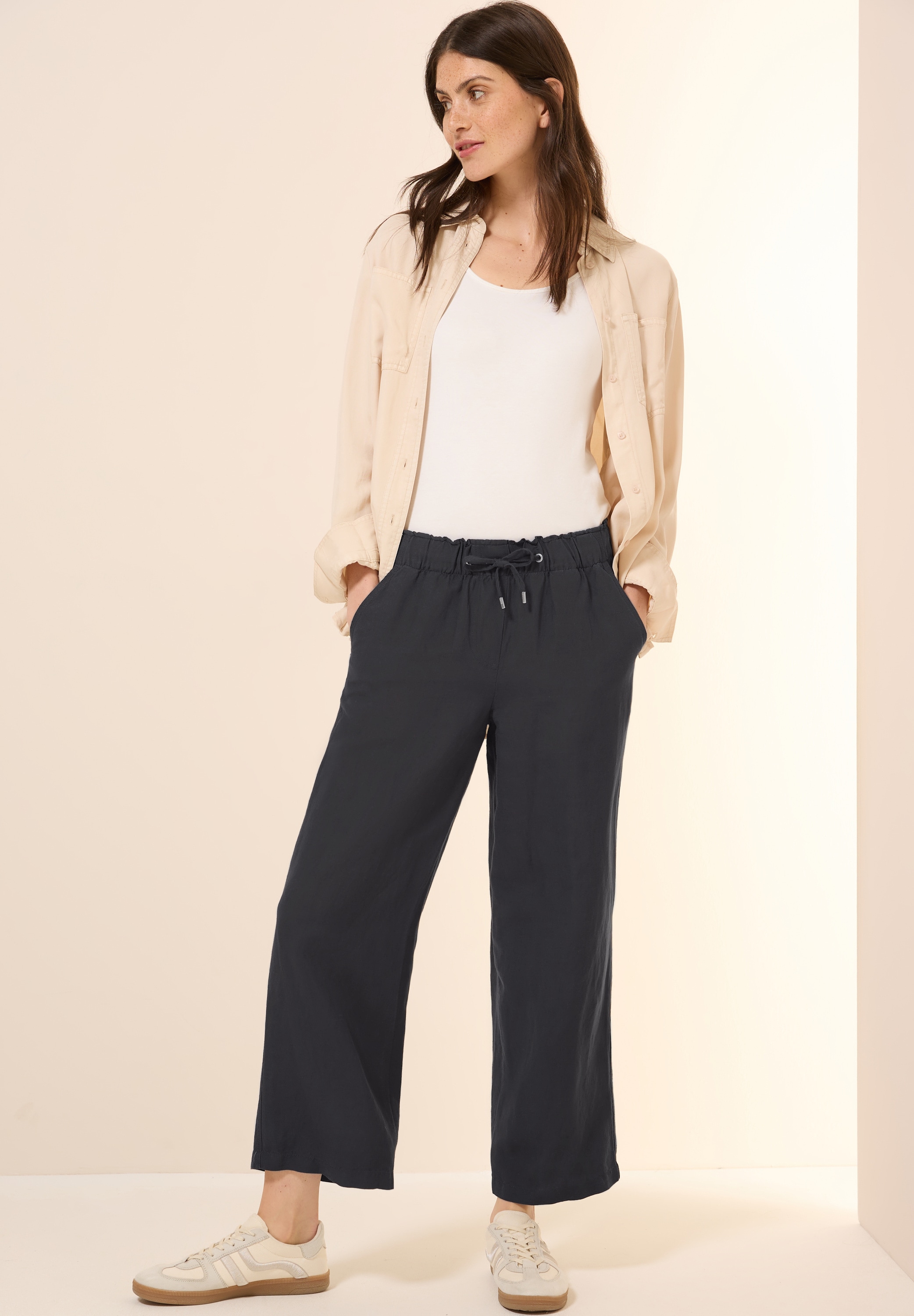 Cecil Leinenhose »Style Neele«, Sommerhose mit Kordelzug und aus einem Leinenmix