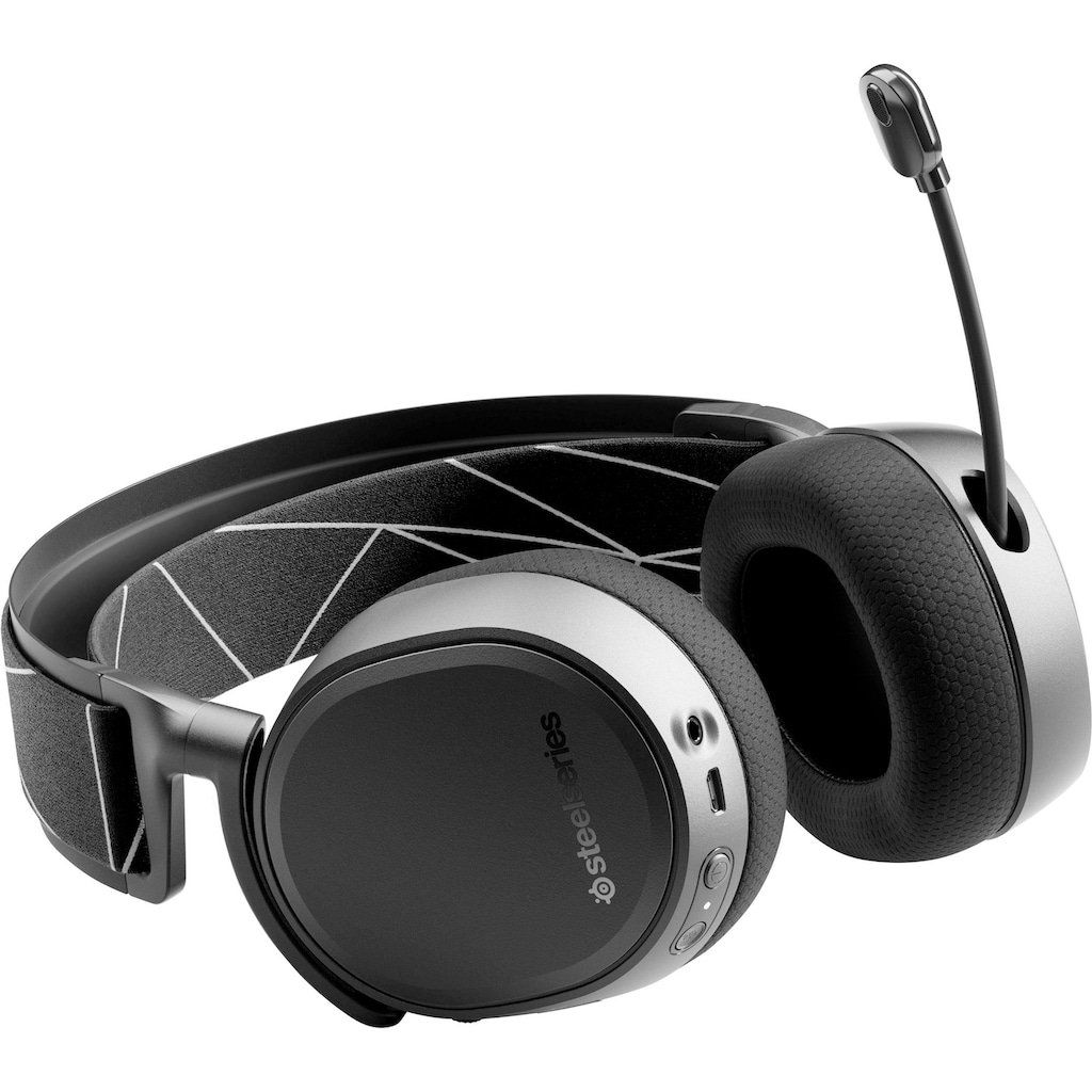 SteelSeries Gaming-Headset »Arctis 9 + Game Pass für PC«, A2DP Bluetooth-HFP-HSP-WLAN (WiFi), Rauschunterdrückung-Freisprechfunktion-integrierte Steuerung für Anrufe und Musik