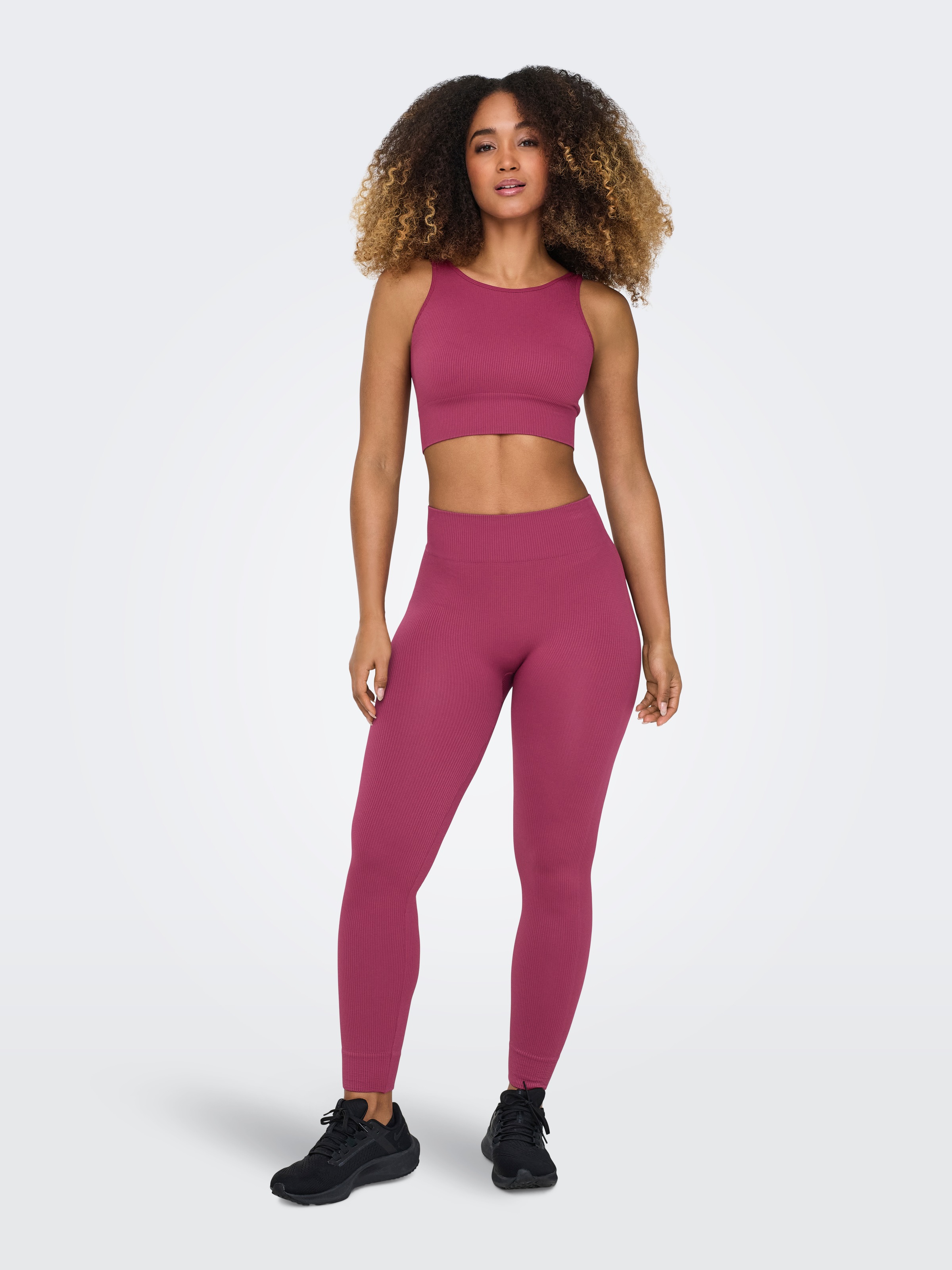 ONLY Play Trainingstop »ONPJAIA LIFE« Cropped Fit, in feiner Rippstruktur