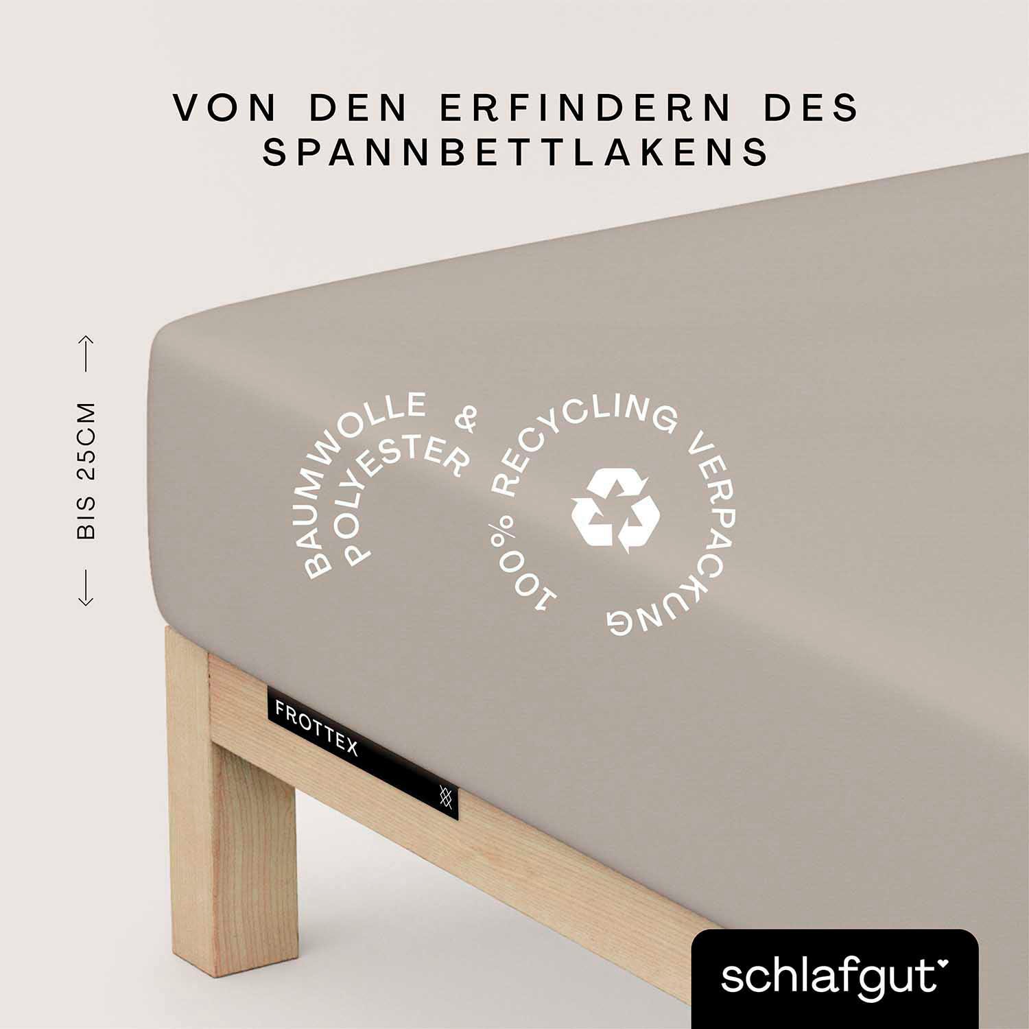 Schlafgut Bettlaken »Frottex Spannbettlaken«, MADE IN GREEN by OEKO-TEX®