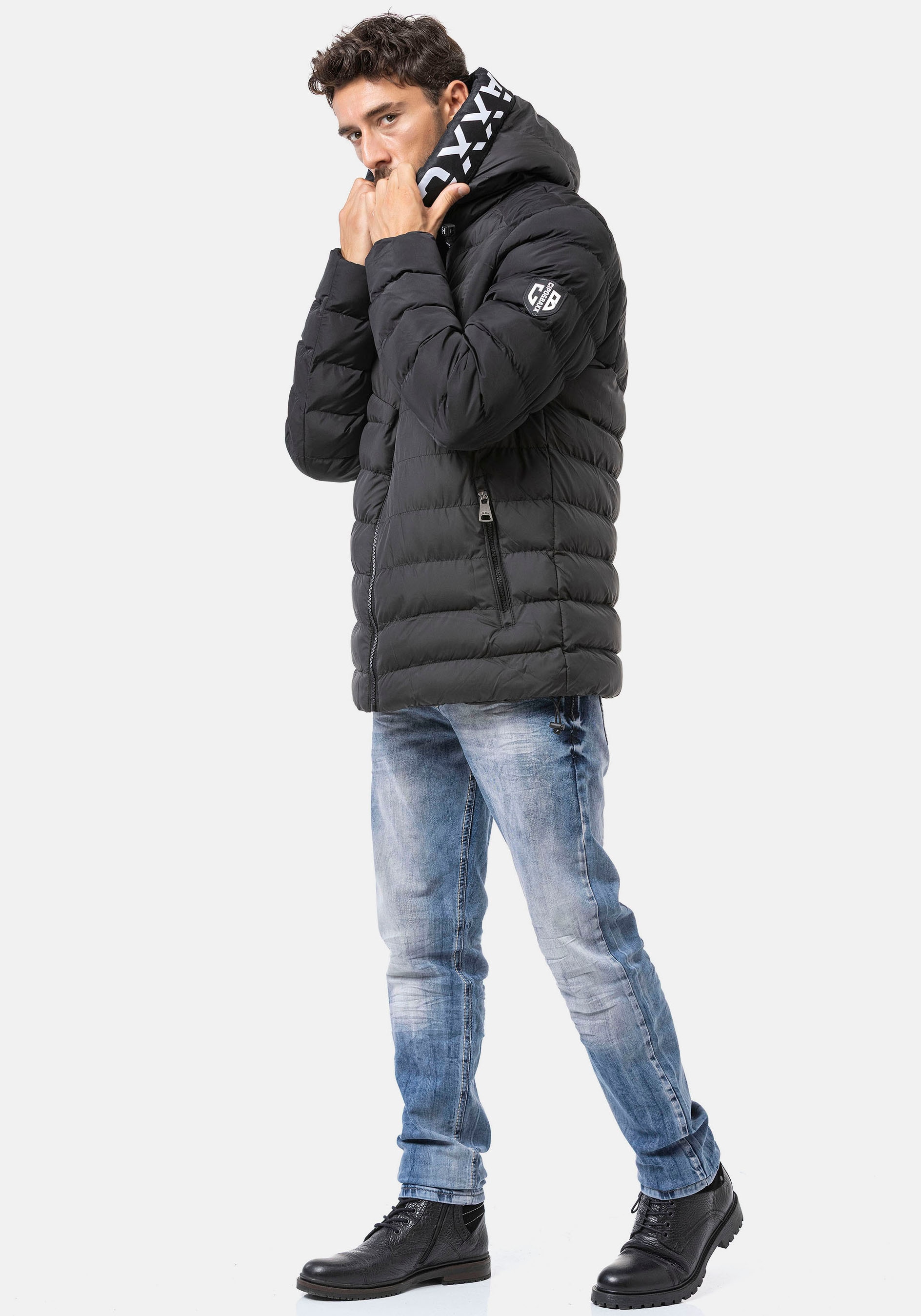 Cipo & Baxx Steppjacke mit Kapuze