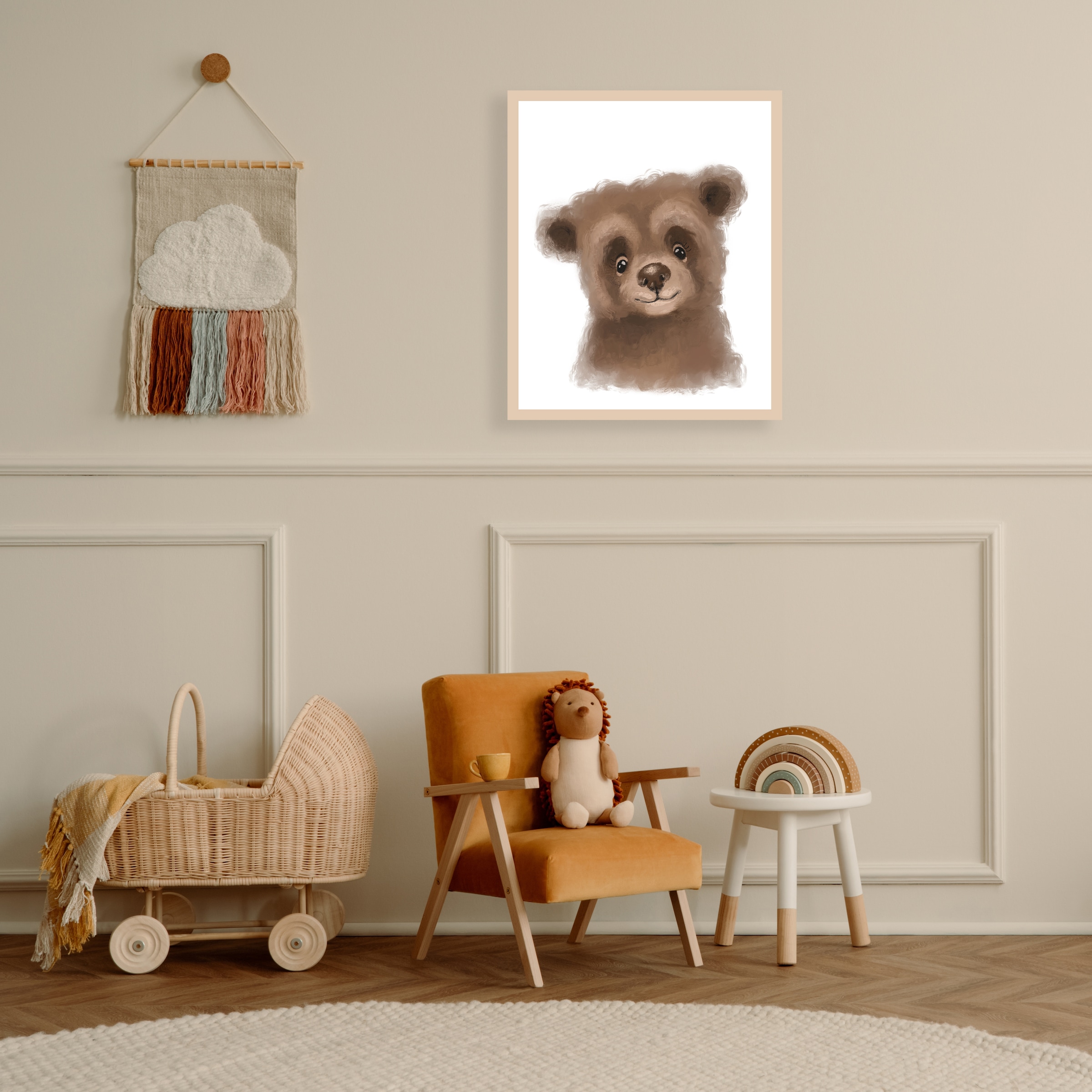 Lüttenhütt Poster »Niedlicher Braunbär«, Bär-Fantasy-Tiere, (1 St.), HD Pre günstig online kaufen