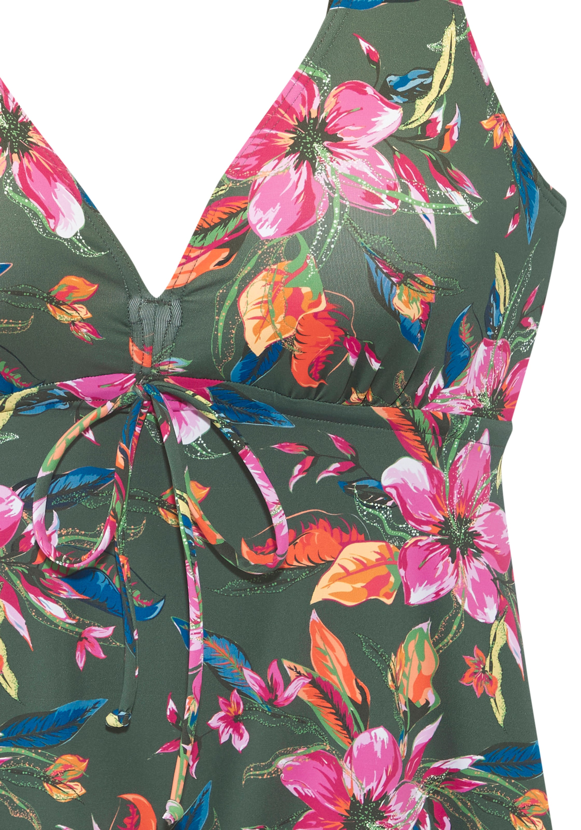 LASCANA Bügel-Tankini-Top »Malia« mit tropischem Print