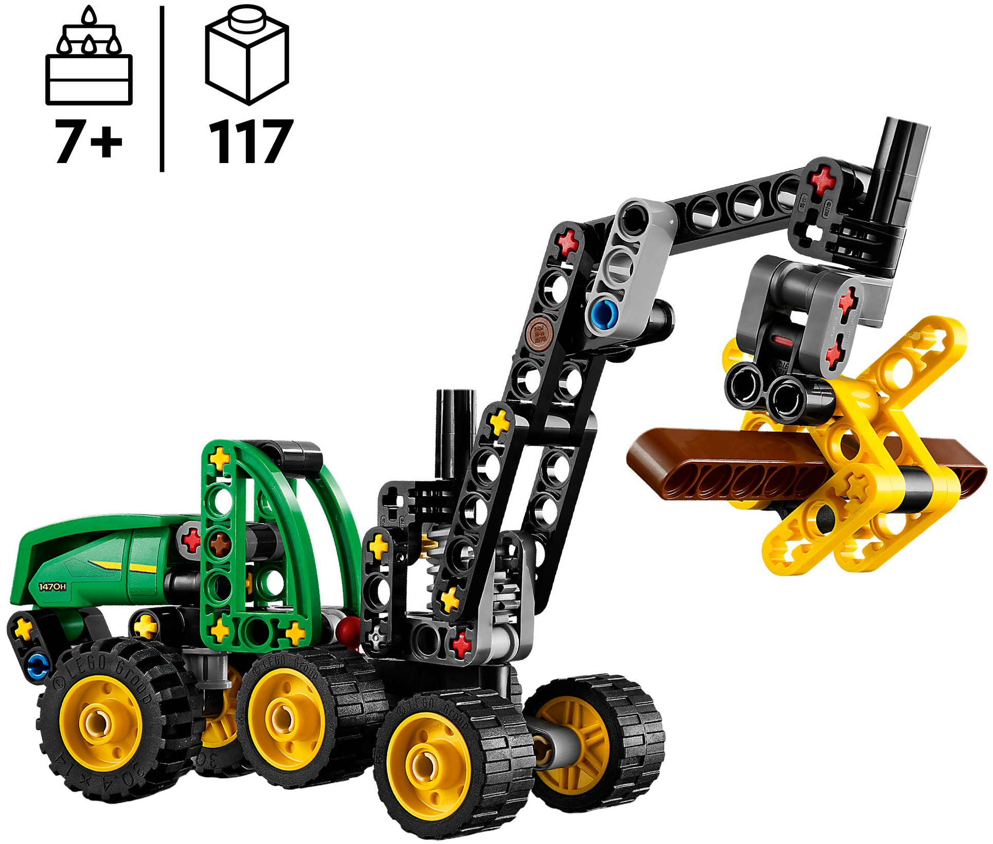 LEGO® Konstruktionsspielsteine »John Deere 1470H Rad-Harvester (42218), LEGO Technic« Made in Europe