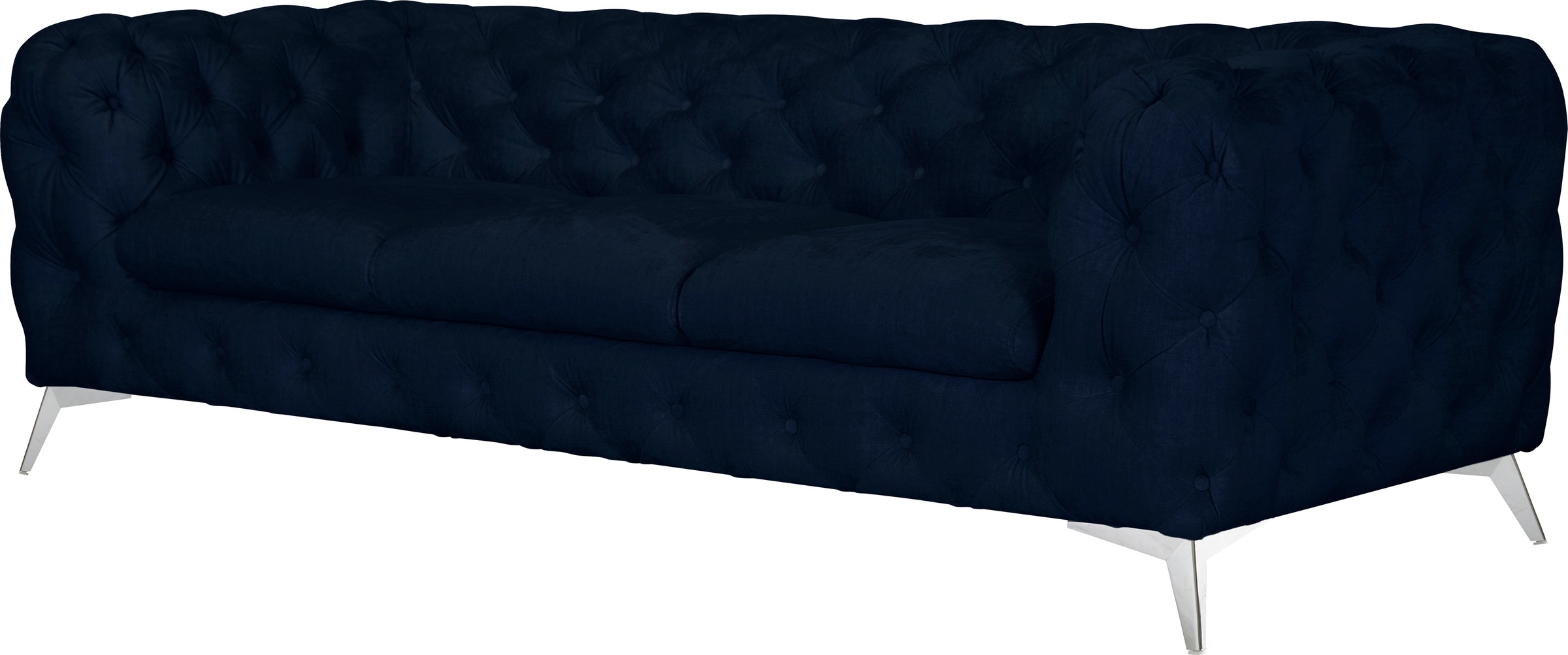Leonique Chesterfield-Sofa »Glynis«, aufwändige Knopfheftung, moderne Chesterfield Optik, Fußfarbe wählbar